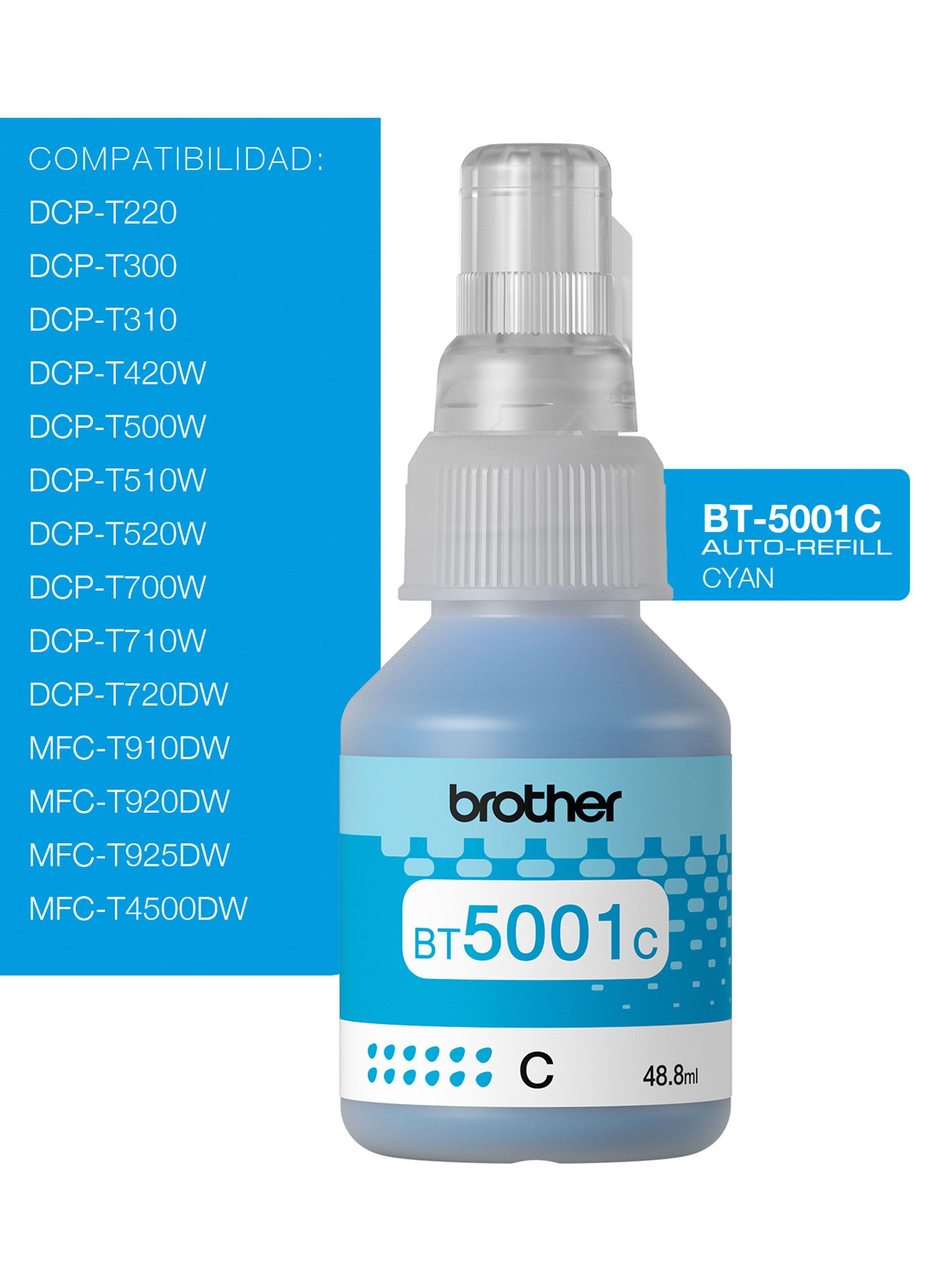 Botella Brother Cyan BT5001C-2