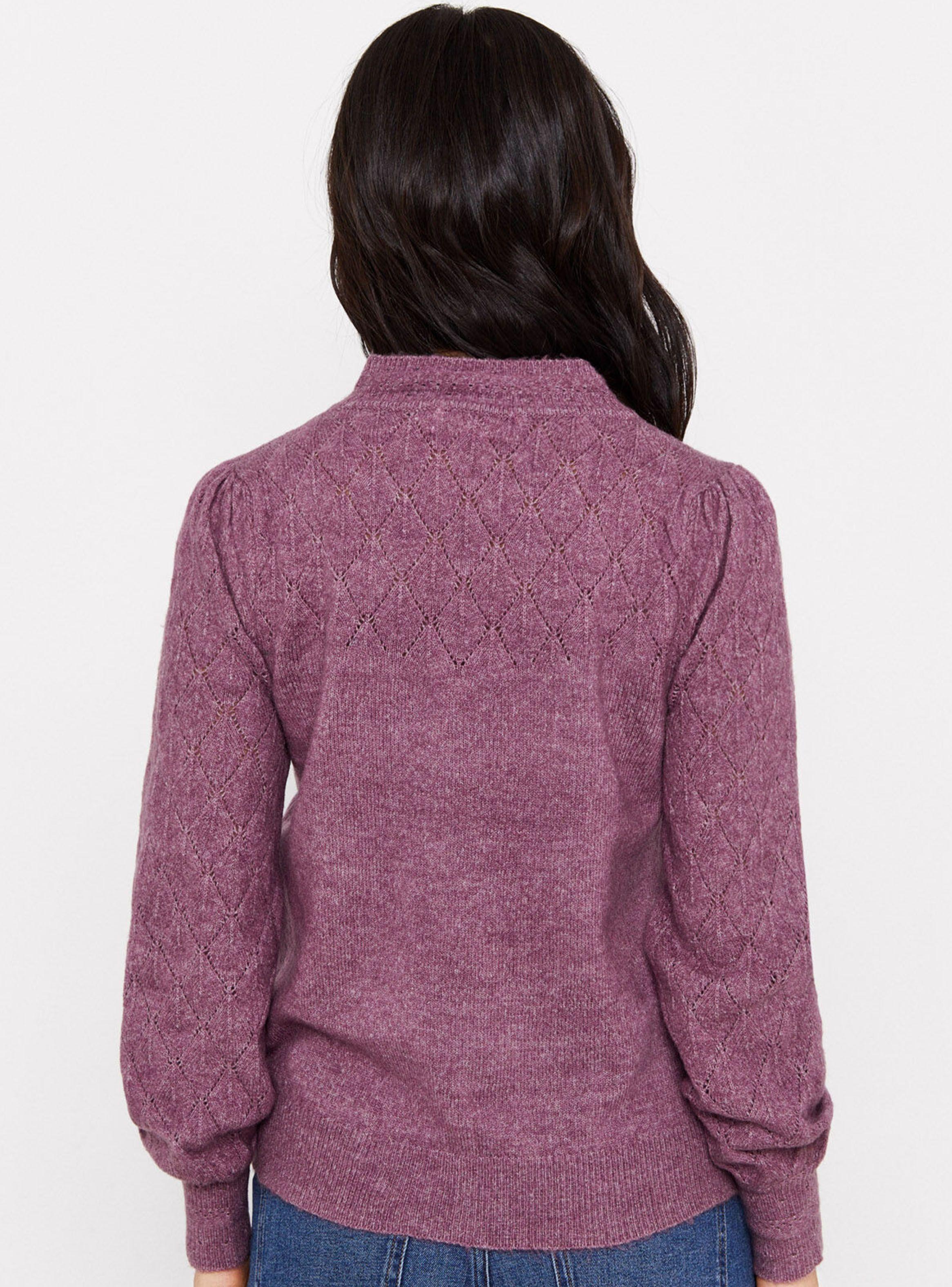 Sweater Combinado Punto Liso-1