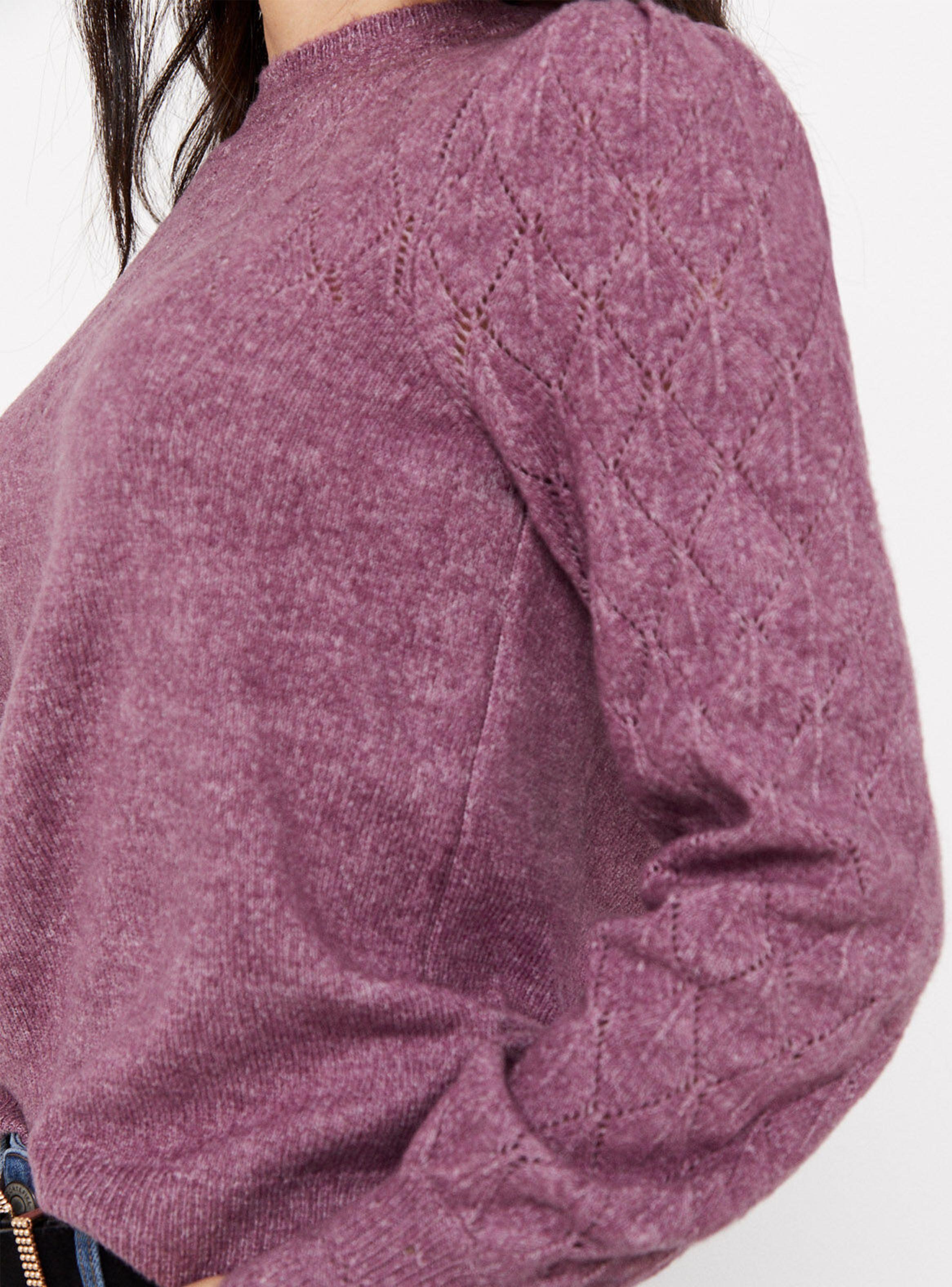 Sweater Combinado Punto Liso-2