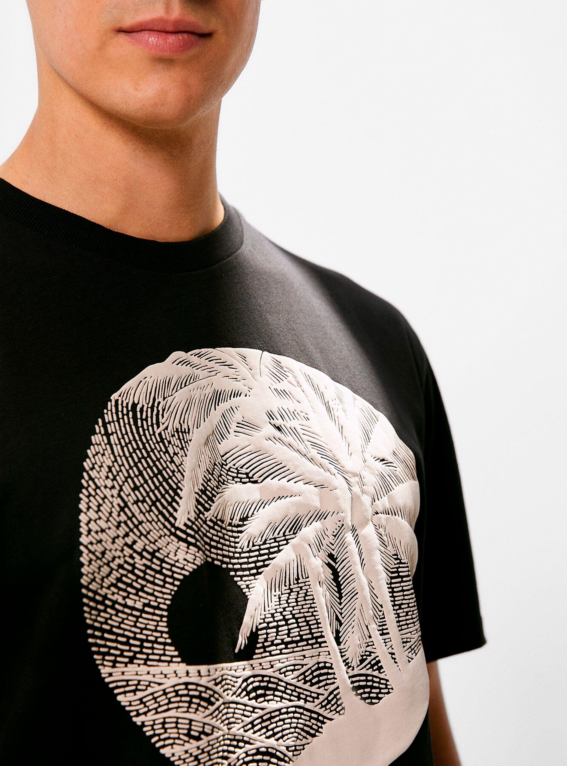 Polera MC Palmeras Pespunte-2