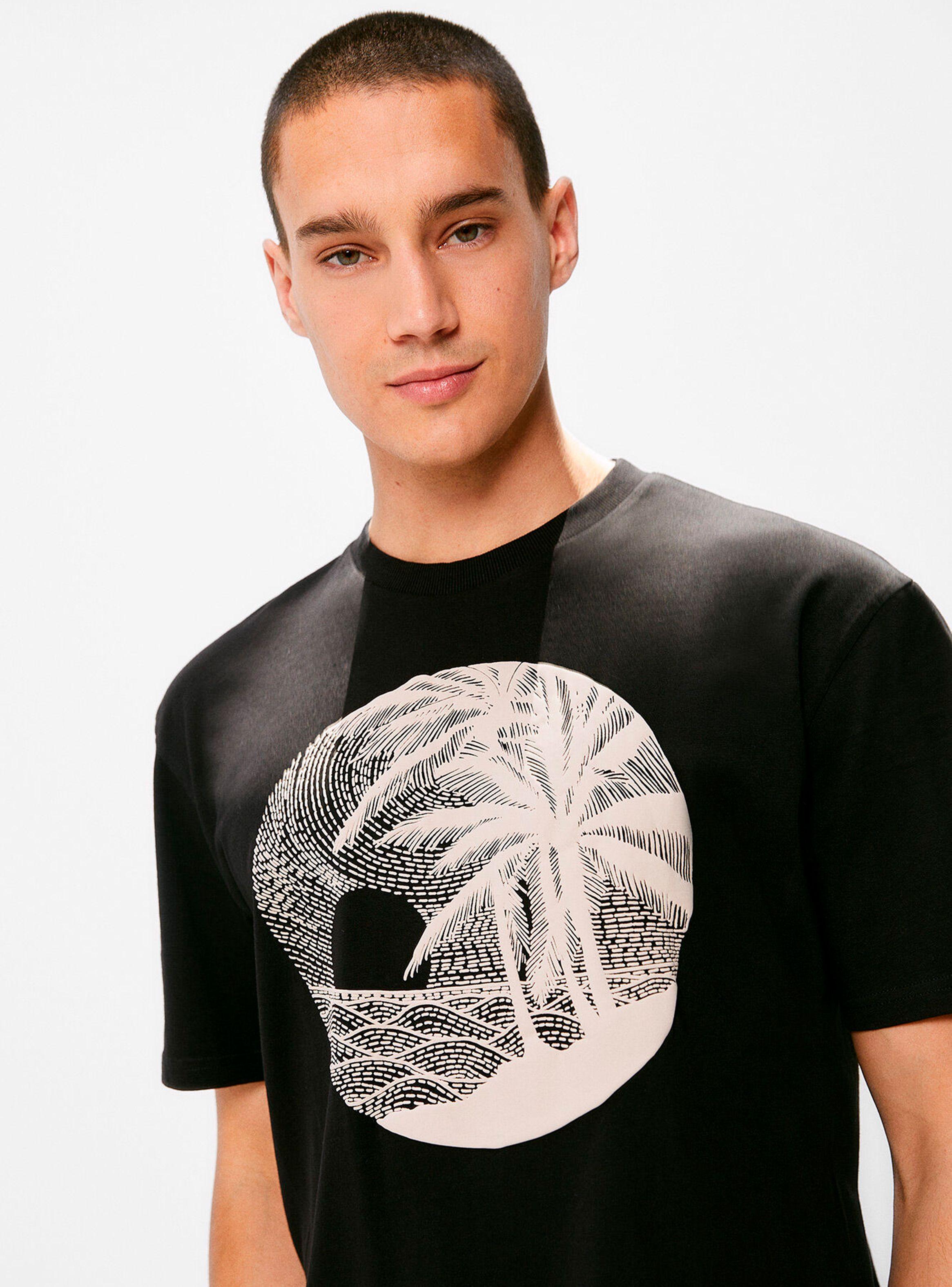 Polera MC Palmeras Pespunte-1
