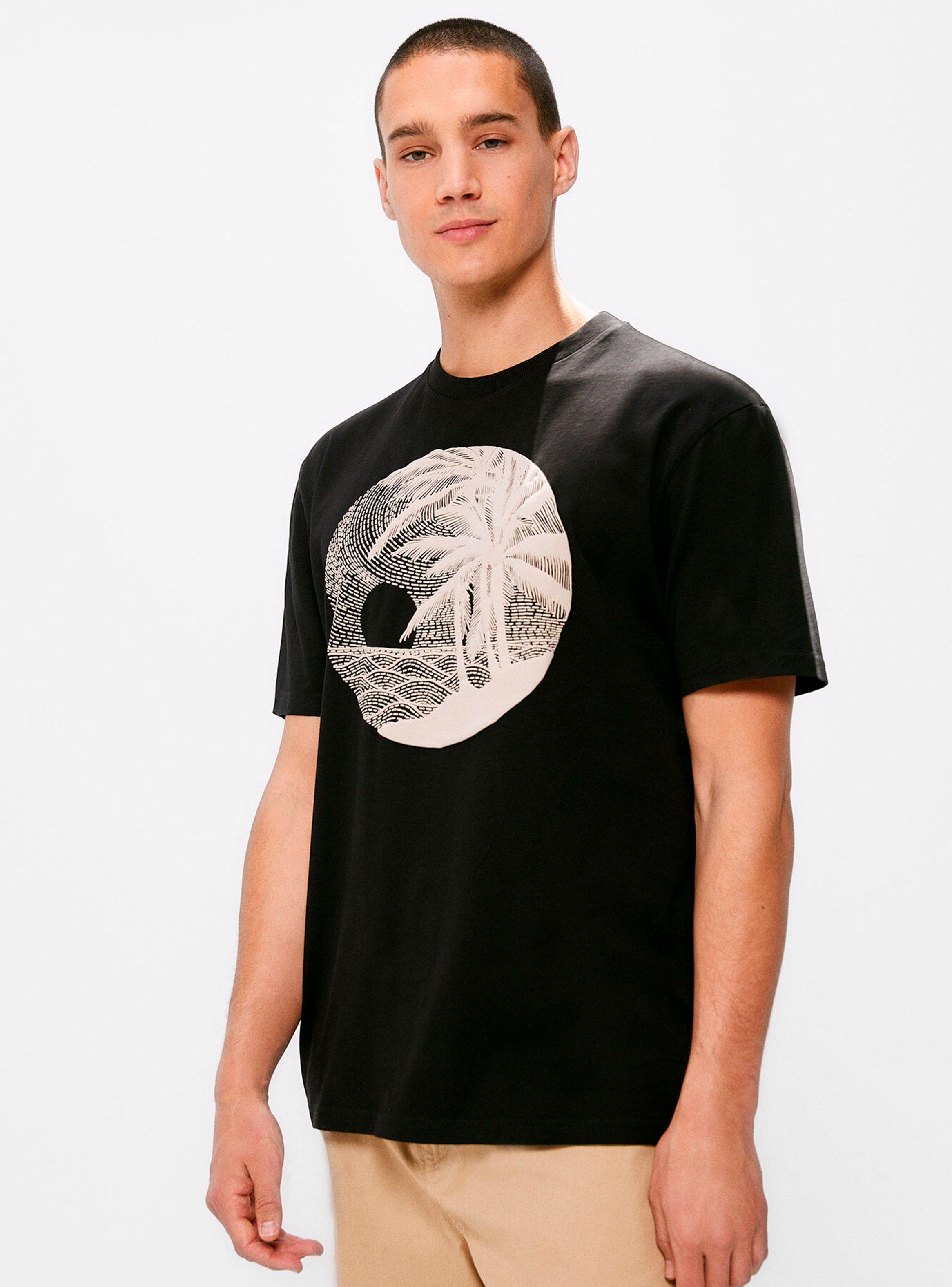 Polera MC Palmeras Pespunte-0