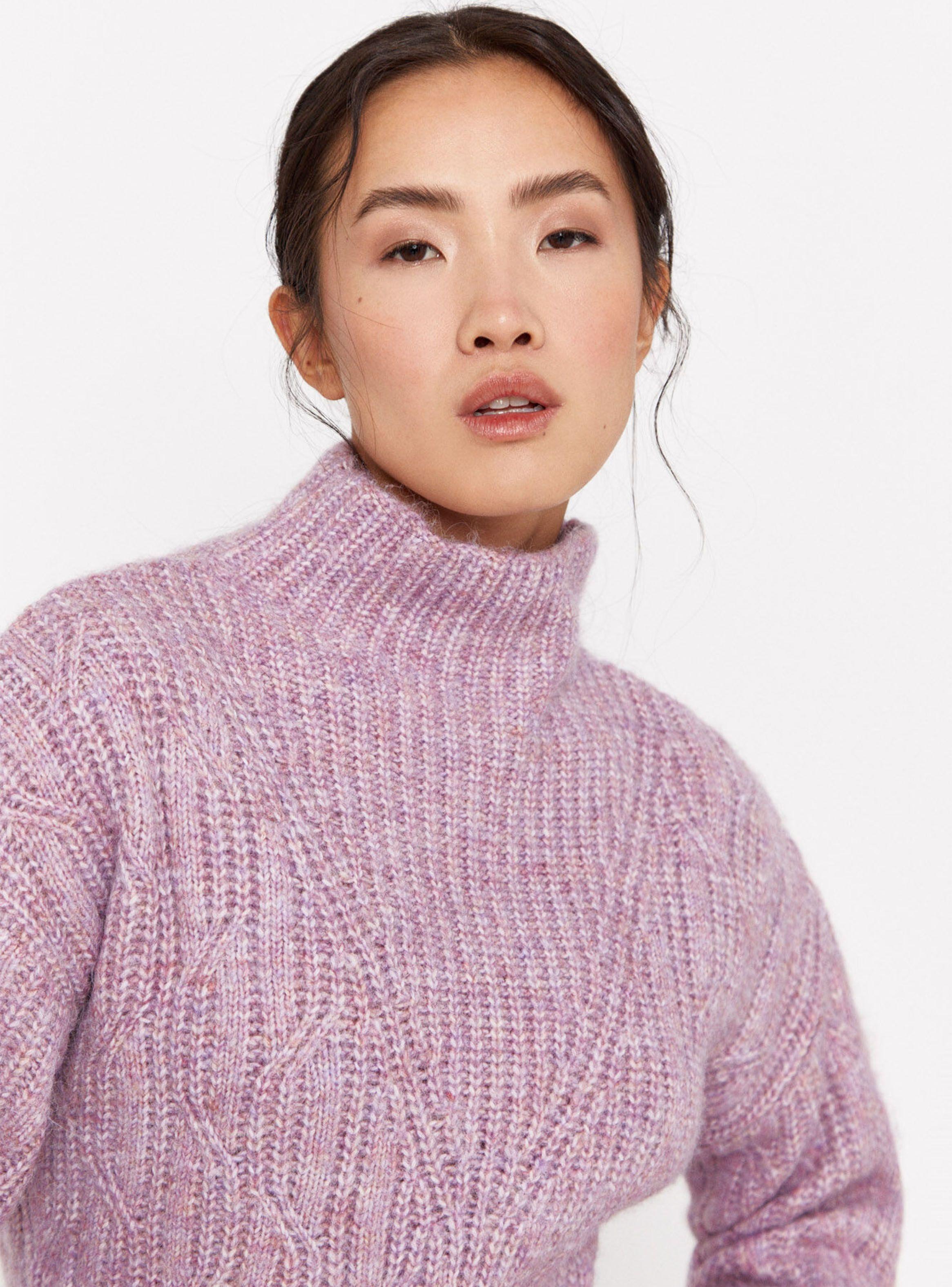 Sweater Cuello Alto Acabados Acanalados-2