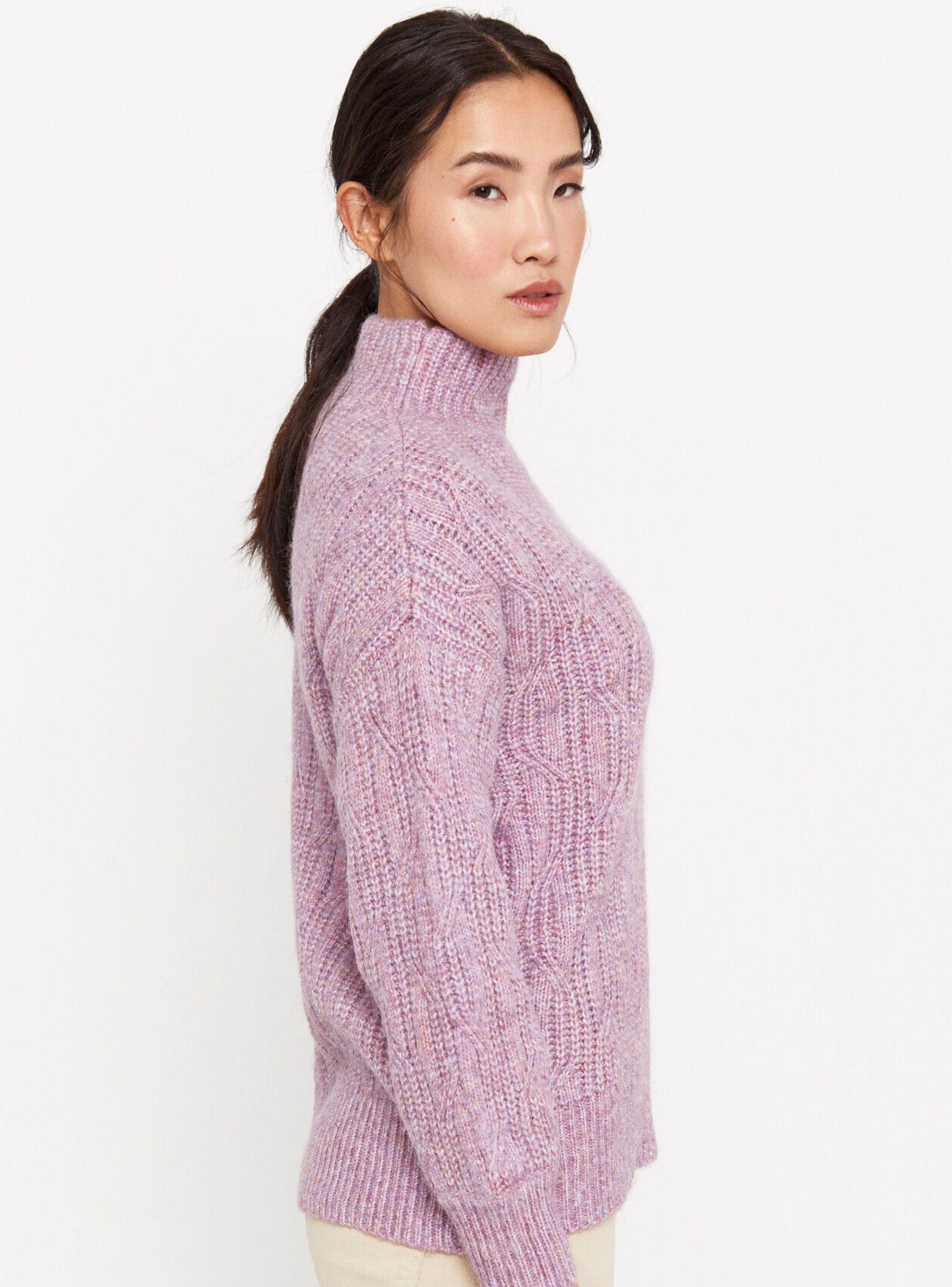 Sweater Cuello Alto Acabados Acanalados-1