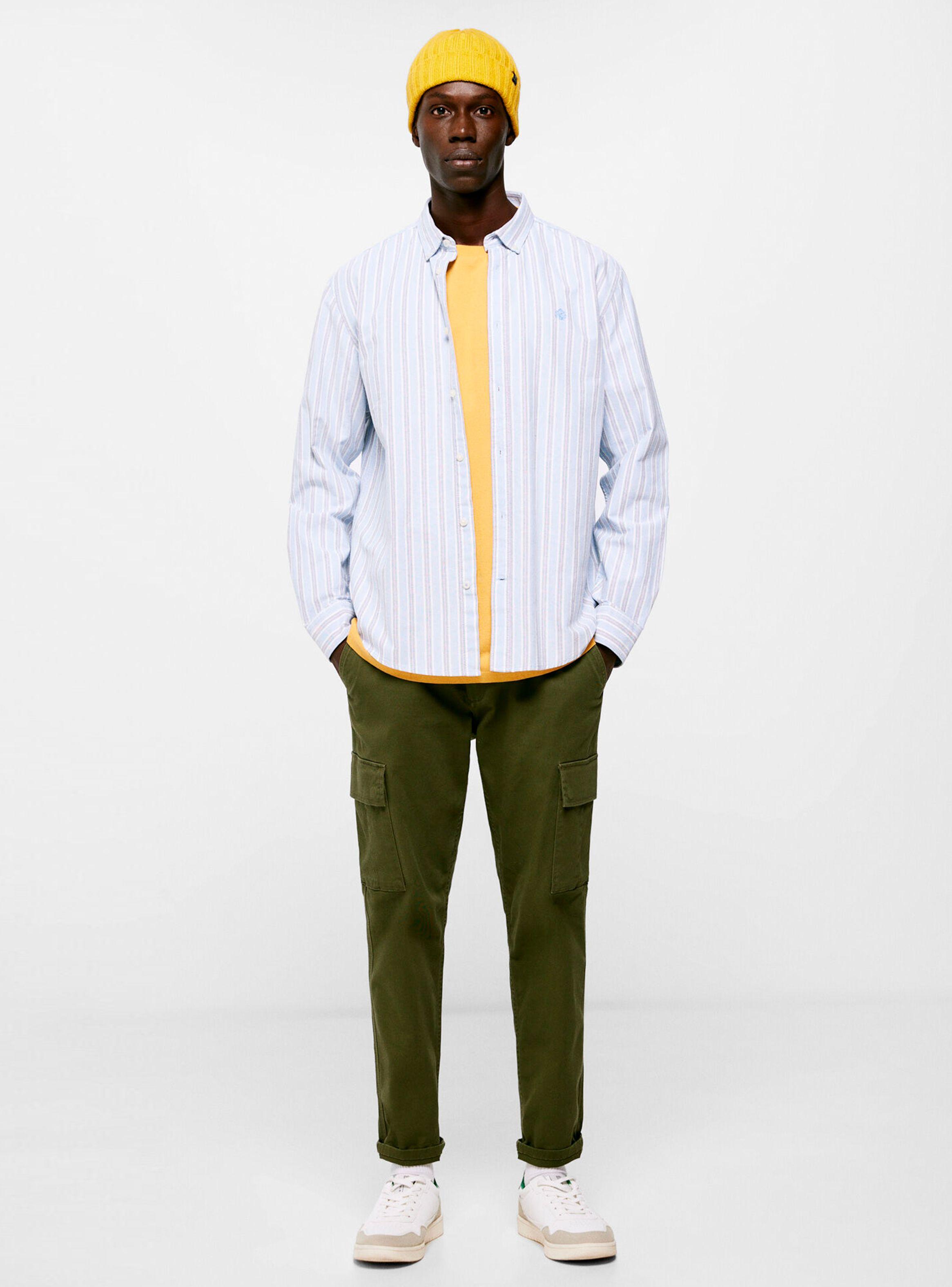 Camisa ML Oxford Rayas-2