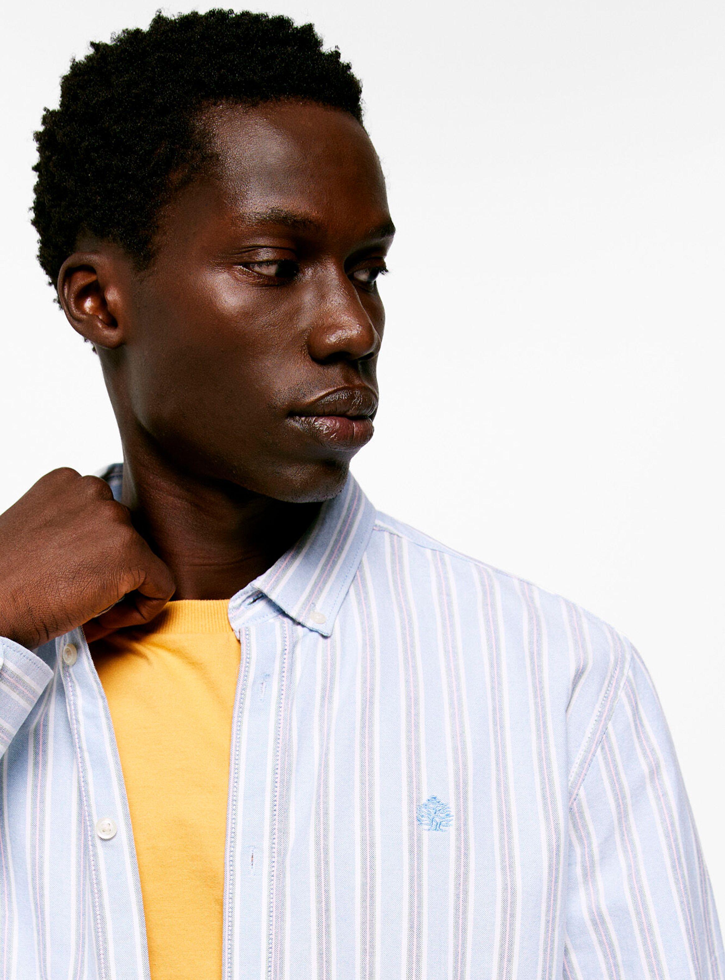 Camisa ML Oxford Rayas-1