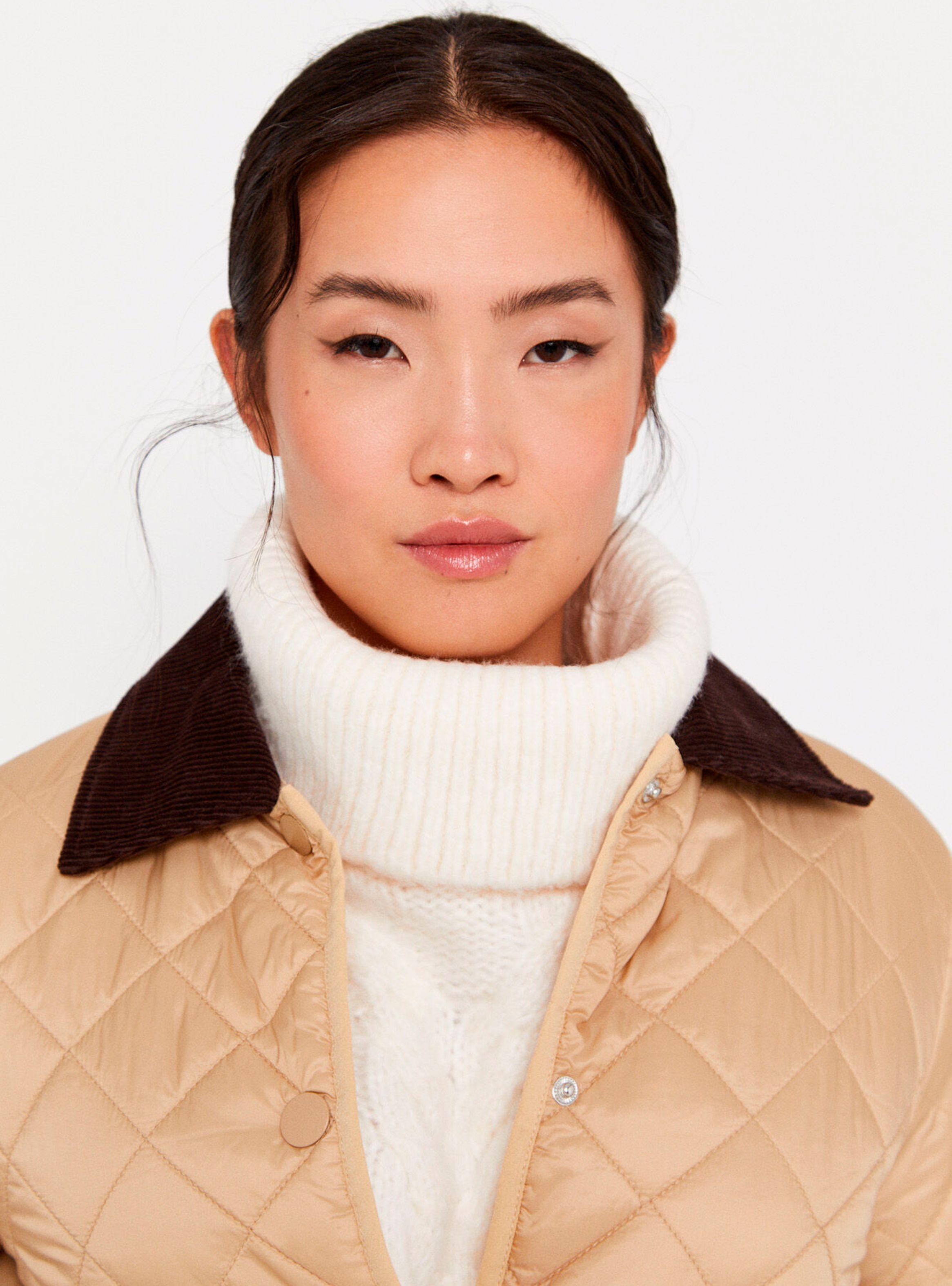 Chaqueta Ligero Acolchado Cuello Color-2