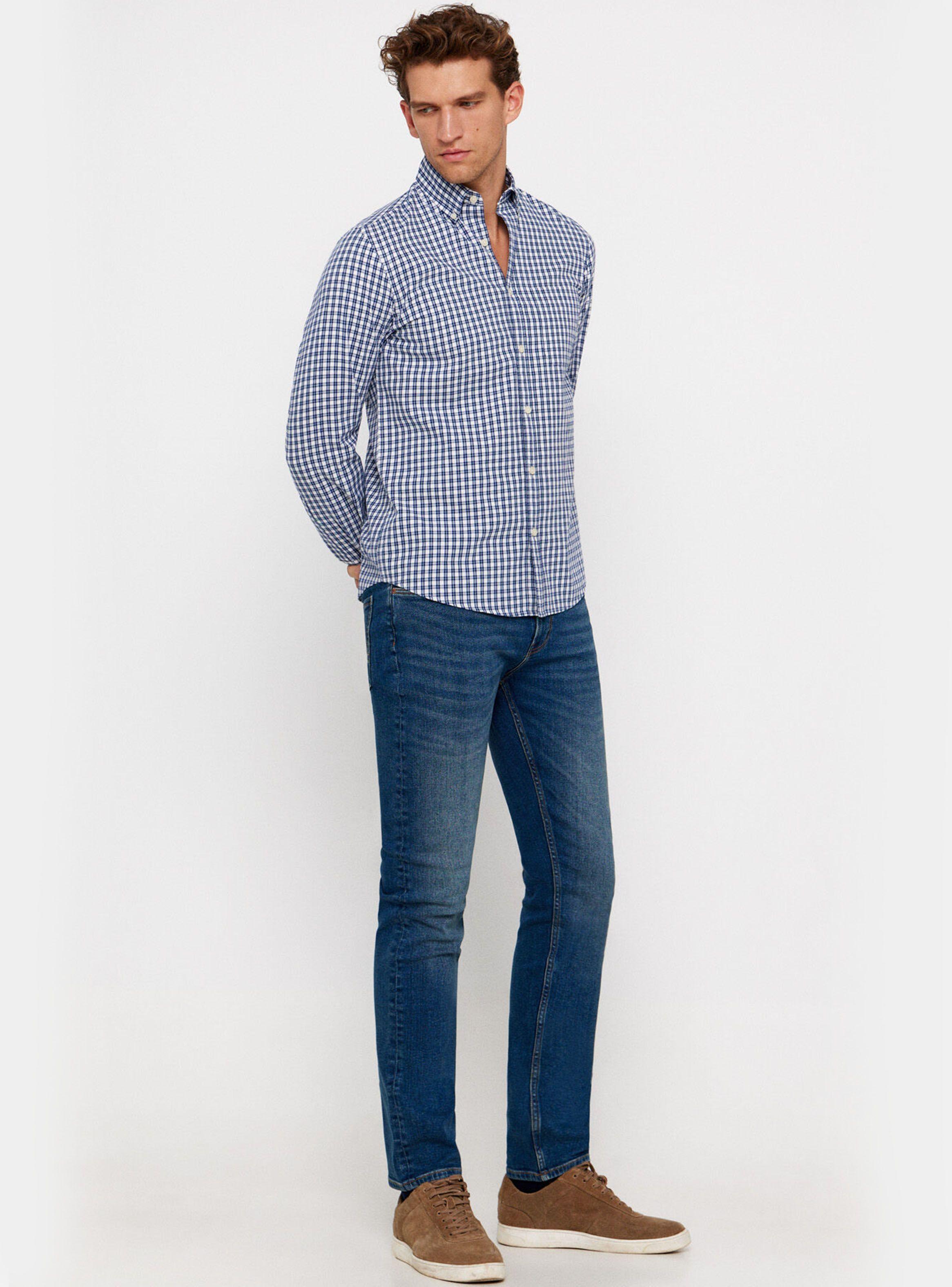 Camisa Manga Larga Twill Cuadros-3