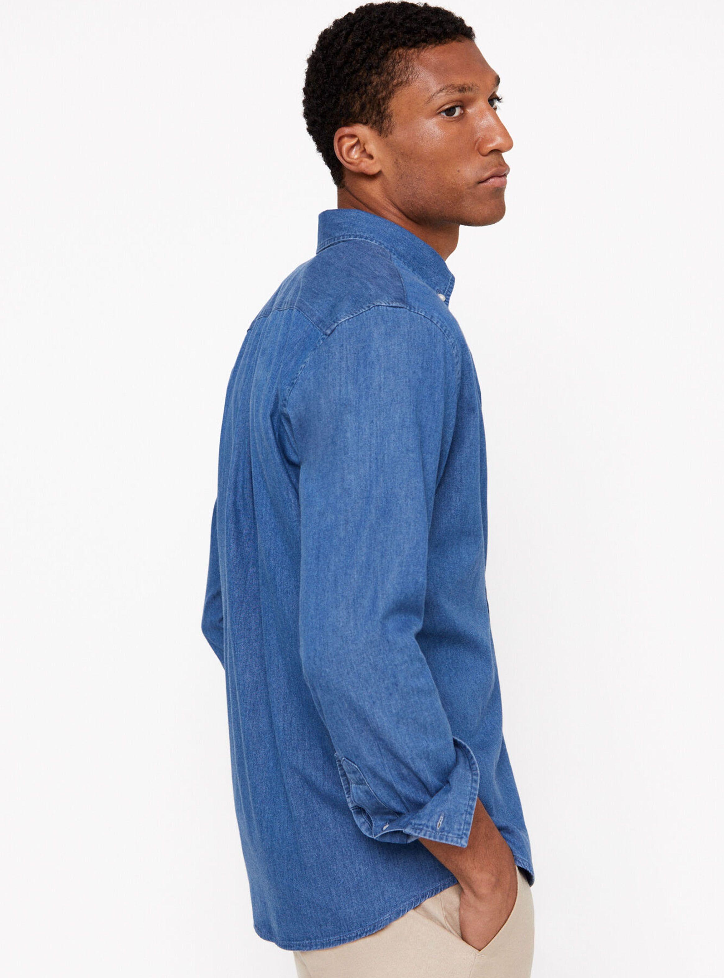Camisa Manga Larga Diseño Denim-2