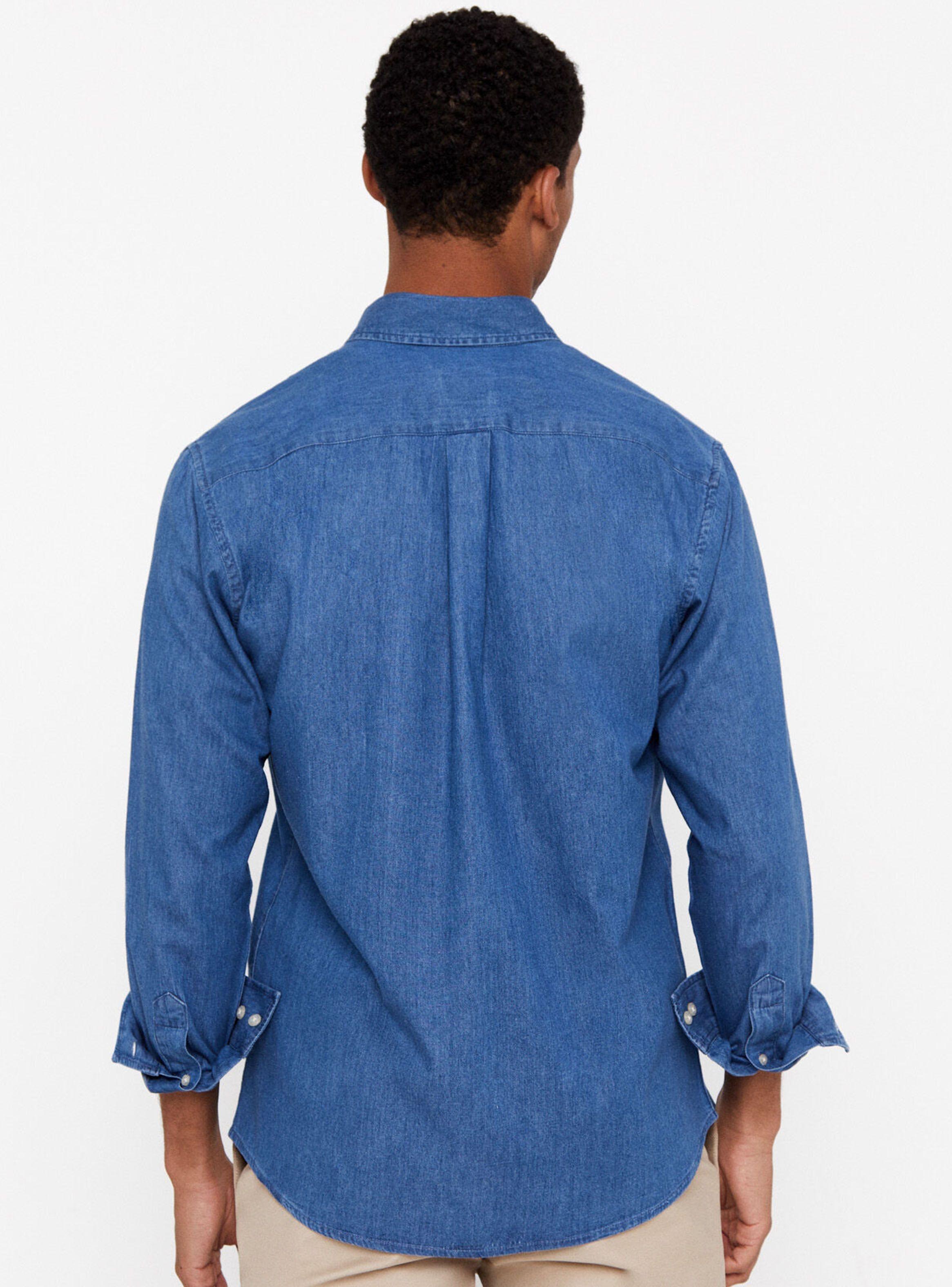 Camisa Manga Larga Diseño Denim-1
