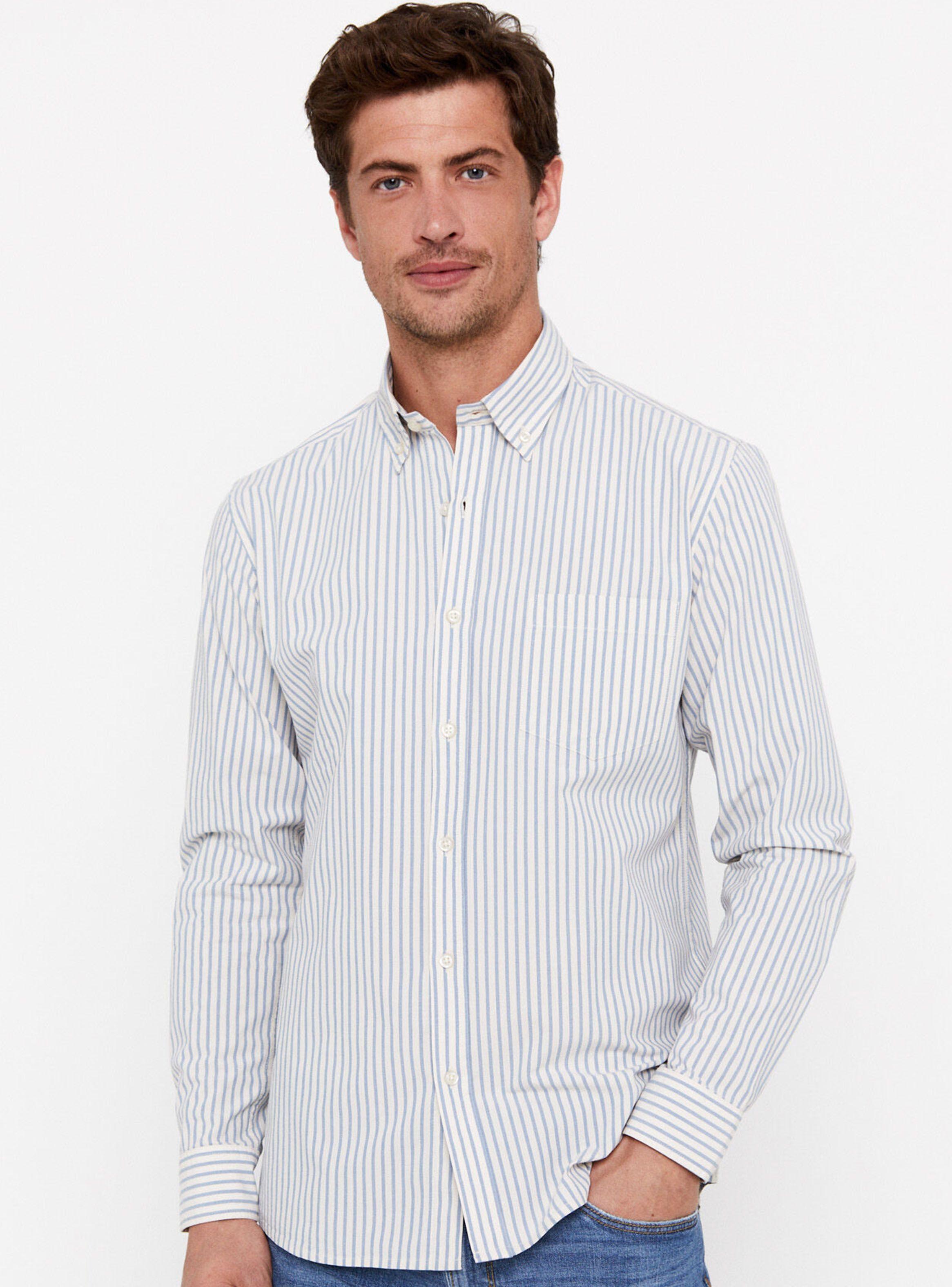 Camisa Manga Larga Rayas Fácil Plancha-0