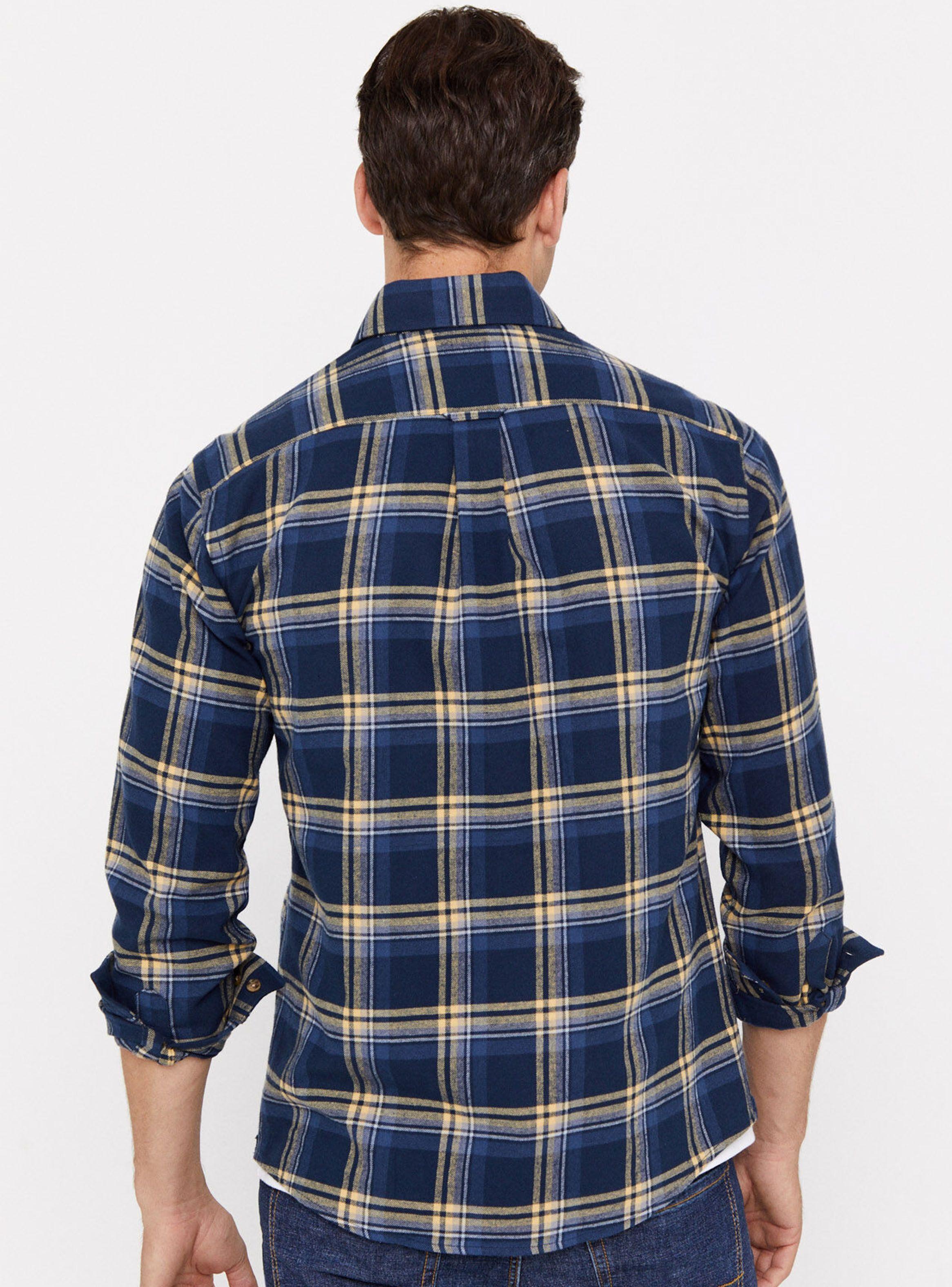 Camisa Manga Larga Franela Cuadros-1