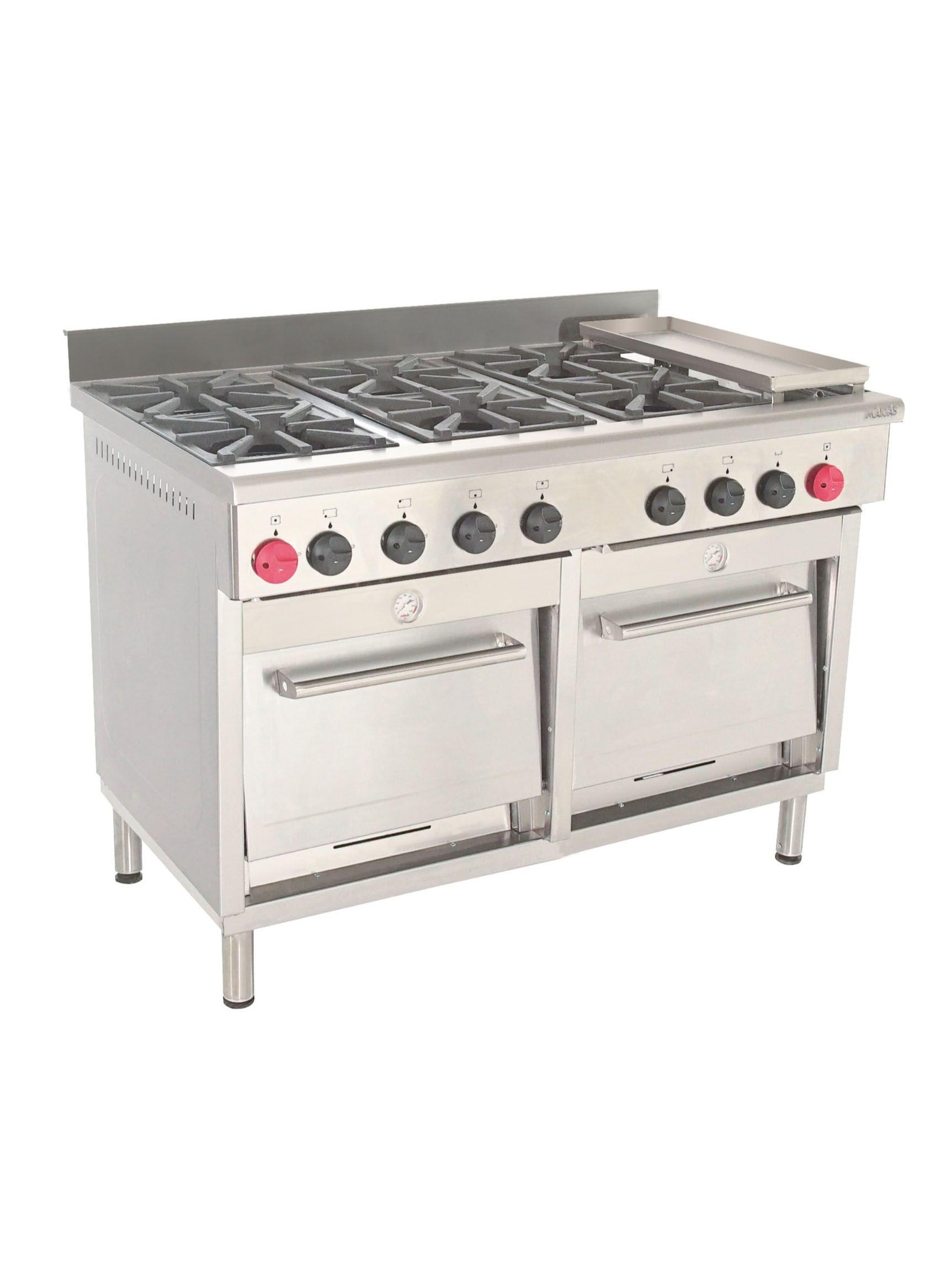 Cocina 6 Platos 2 Hornos 1 Plancha Churrasquera Maigas-2