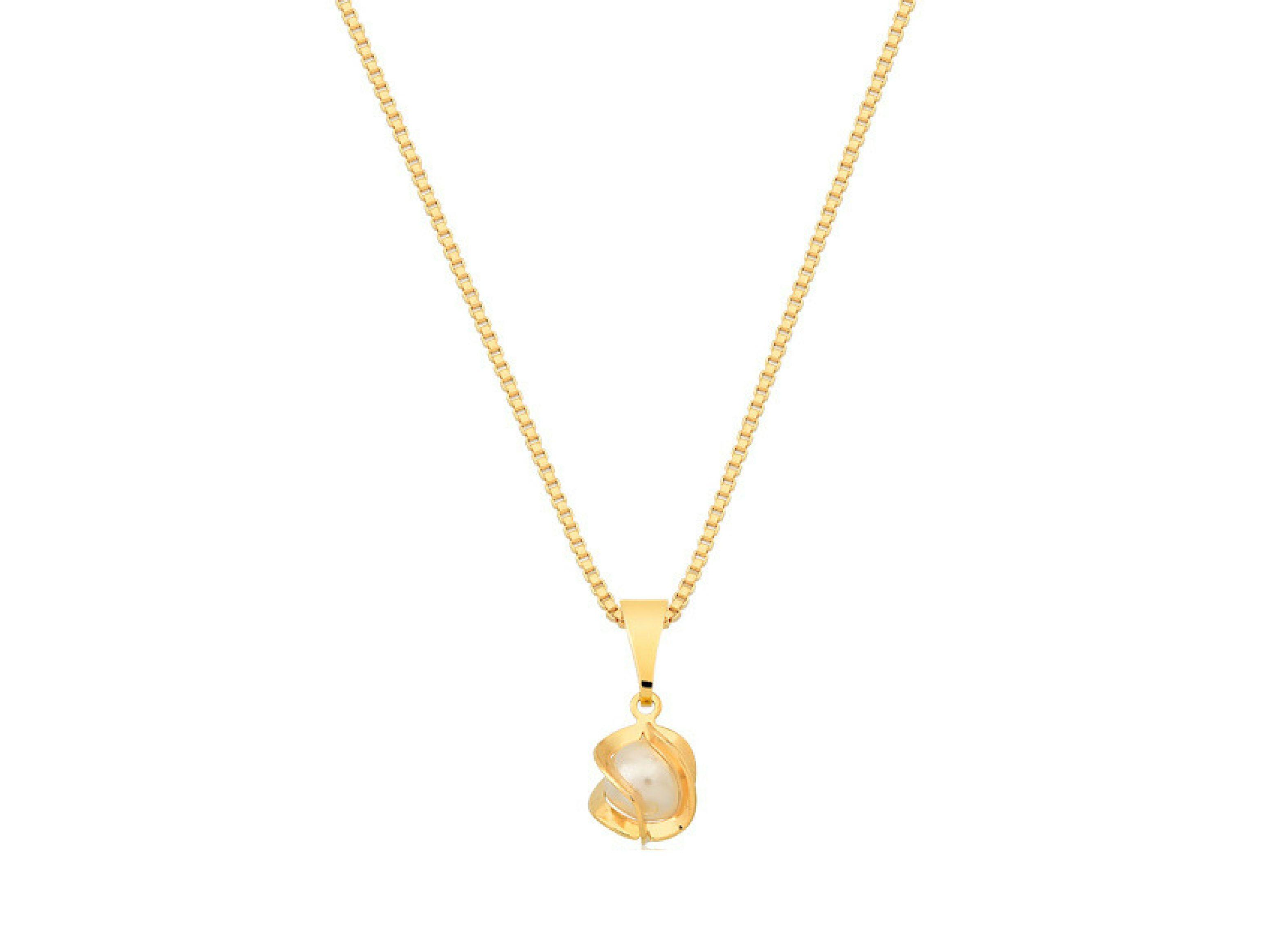 Collar Vanité Pearl Oro Laminado-0