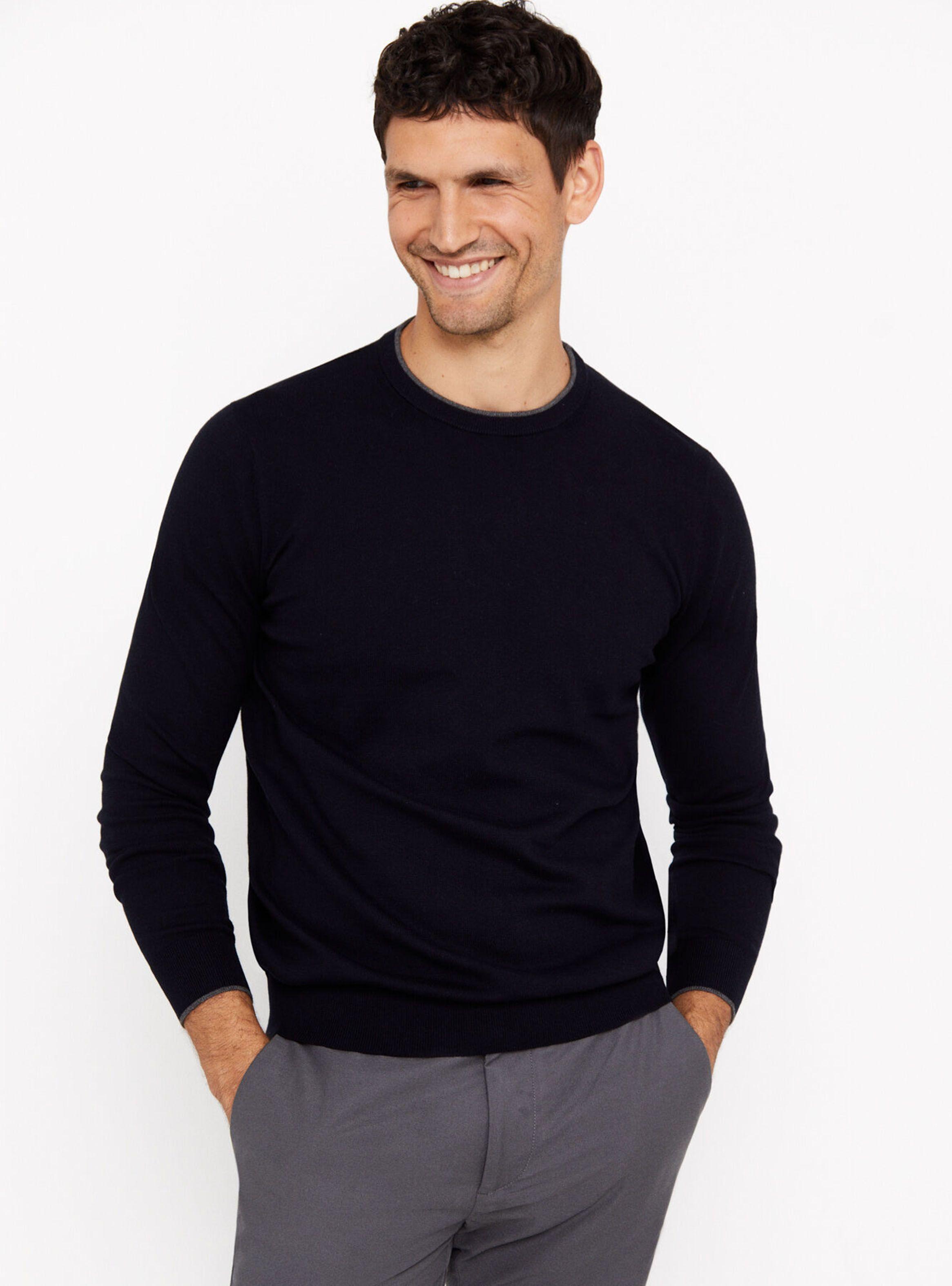 Sweater Algodón Cashmere Cuello Redondo-0