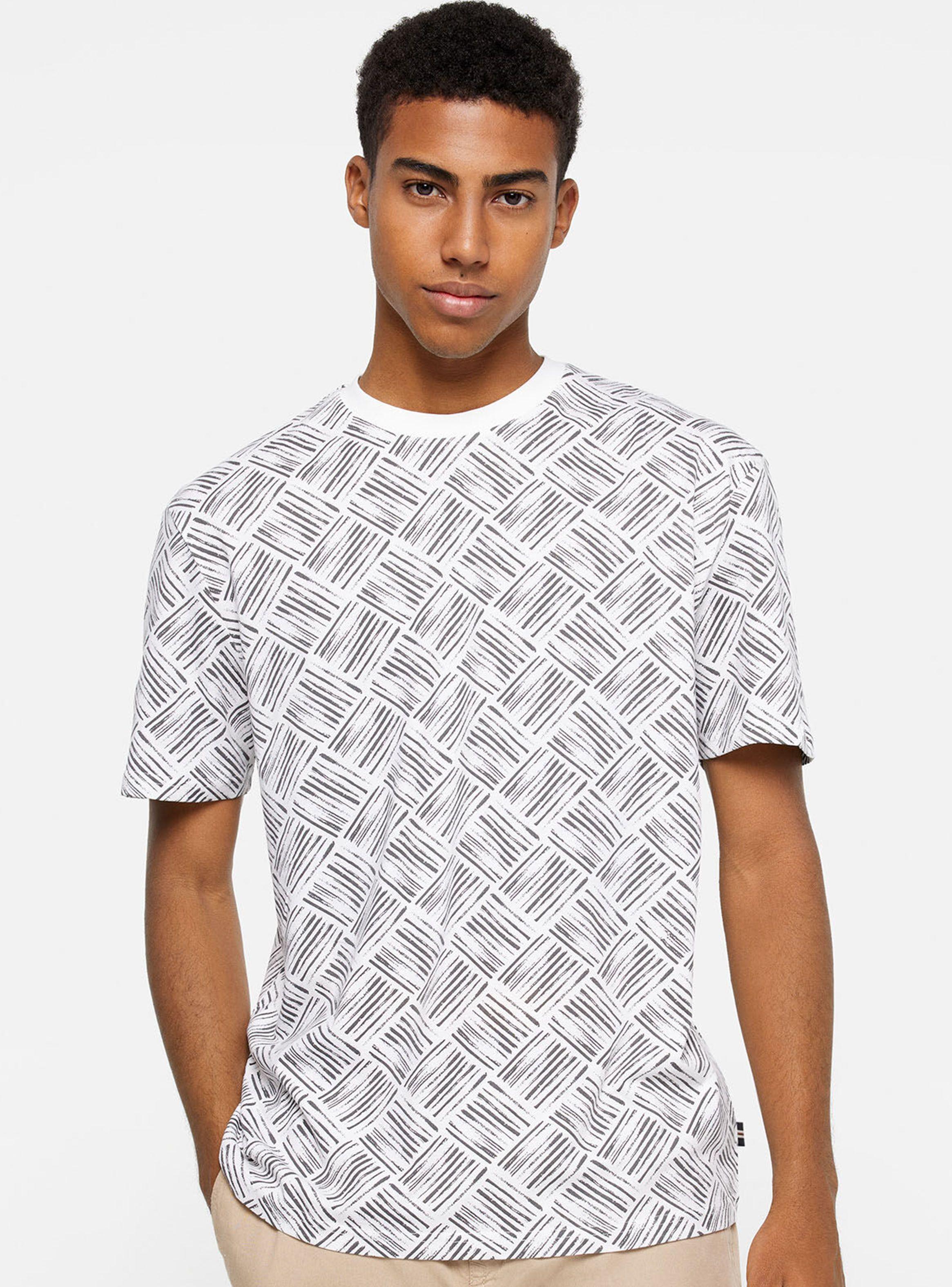 Polera MC Estampado Geométrico-0