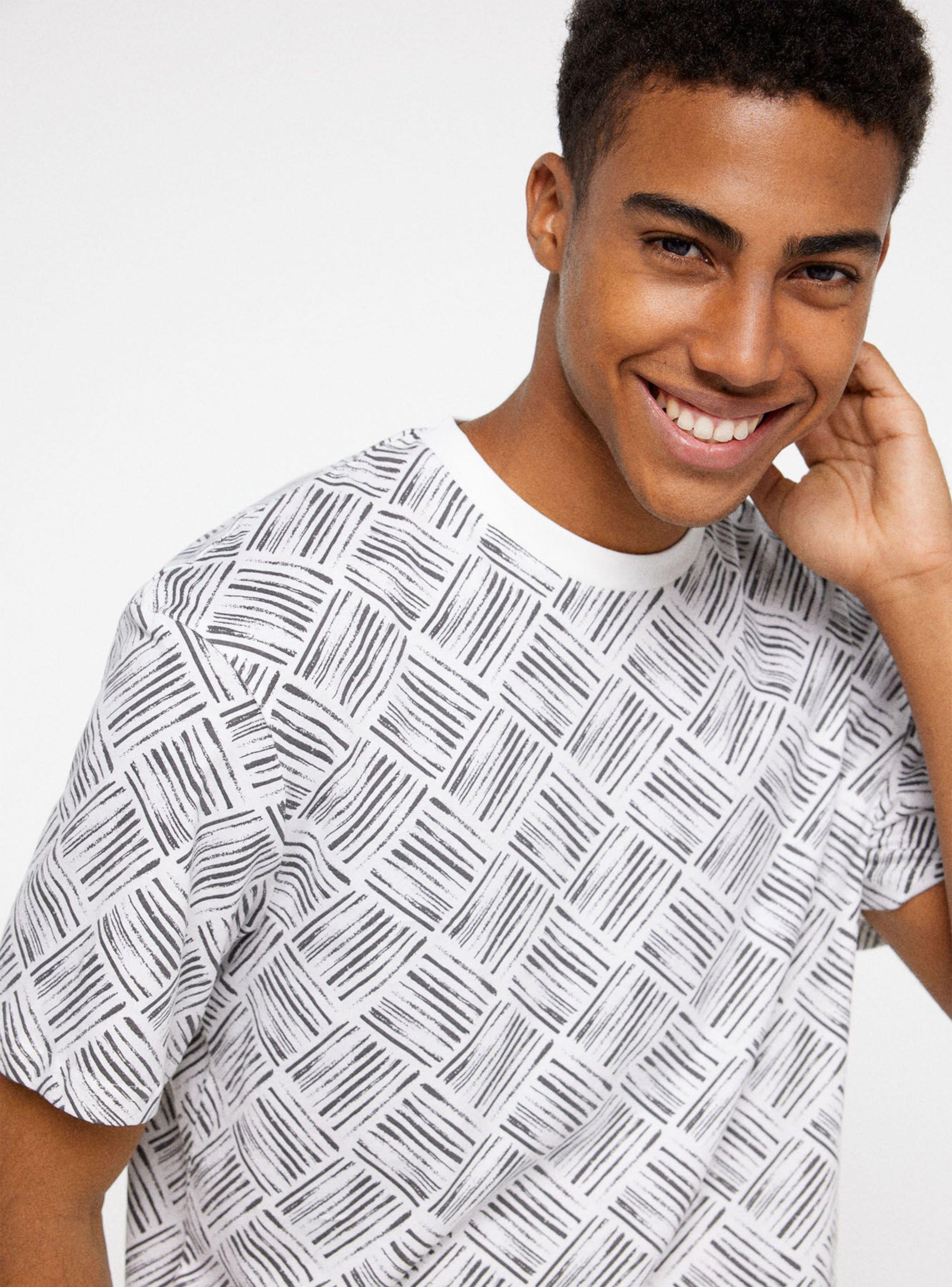 Polera MC Estampado Geométrico-2