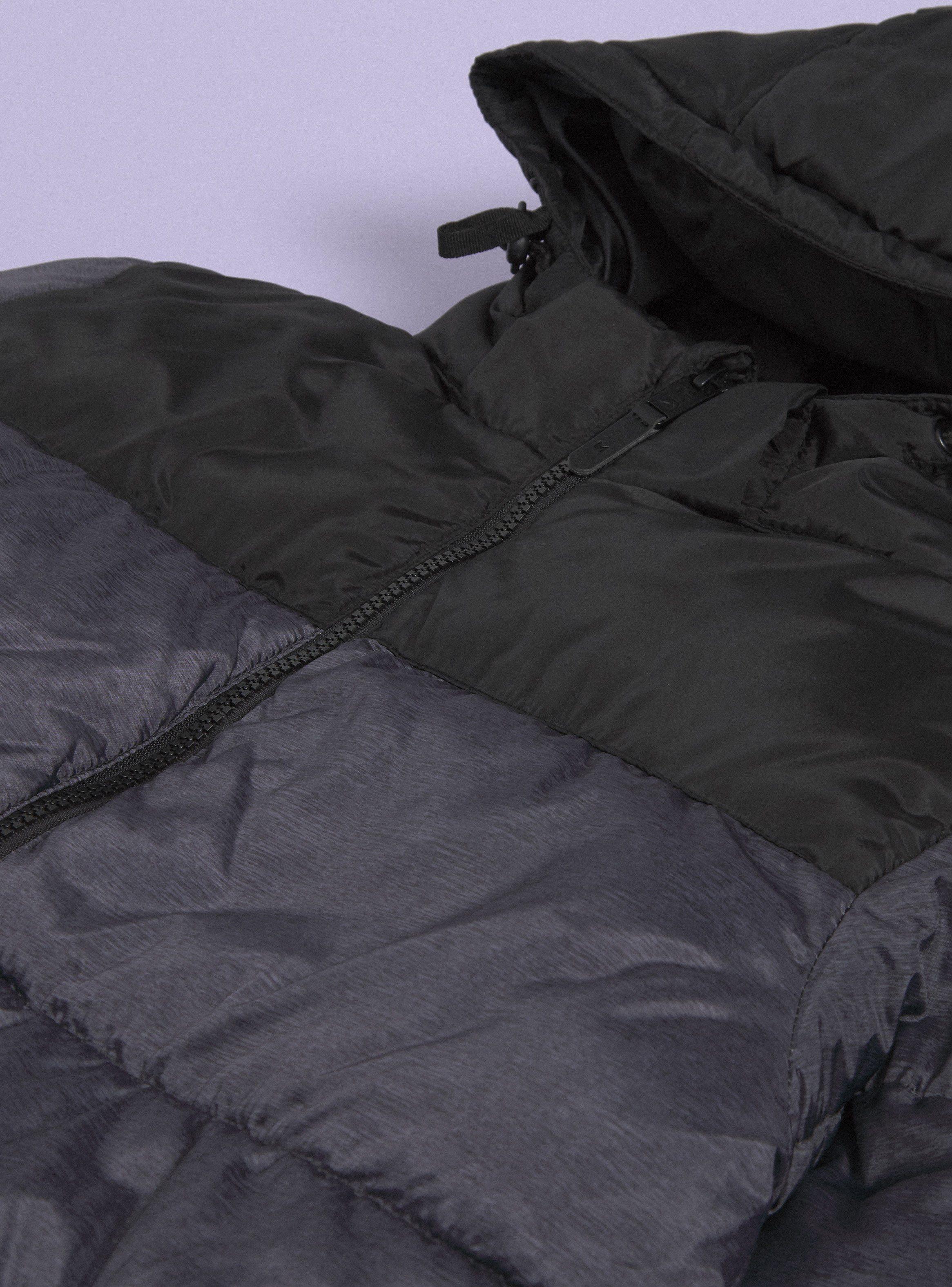 Parka Bicolor con Estampado-2