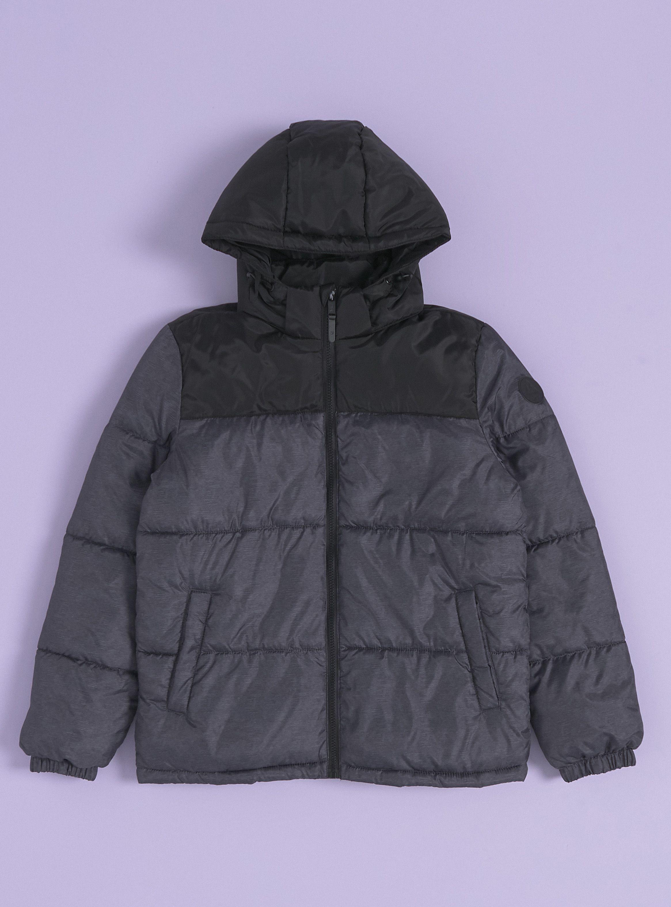 Parka Bicolor con Estampado-0