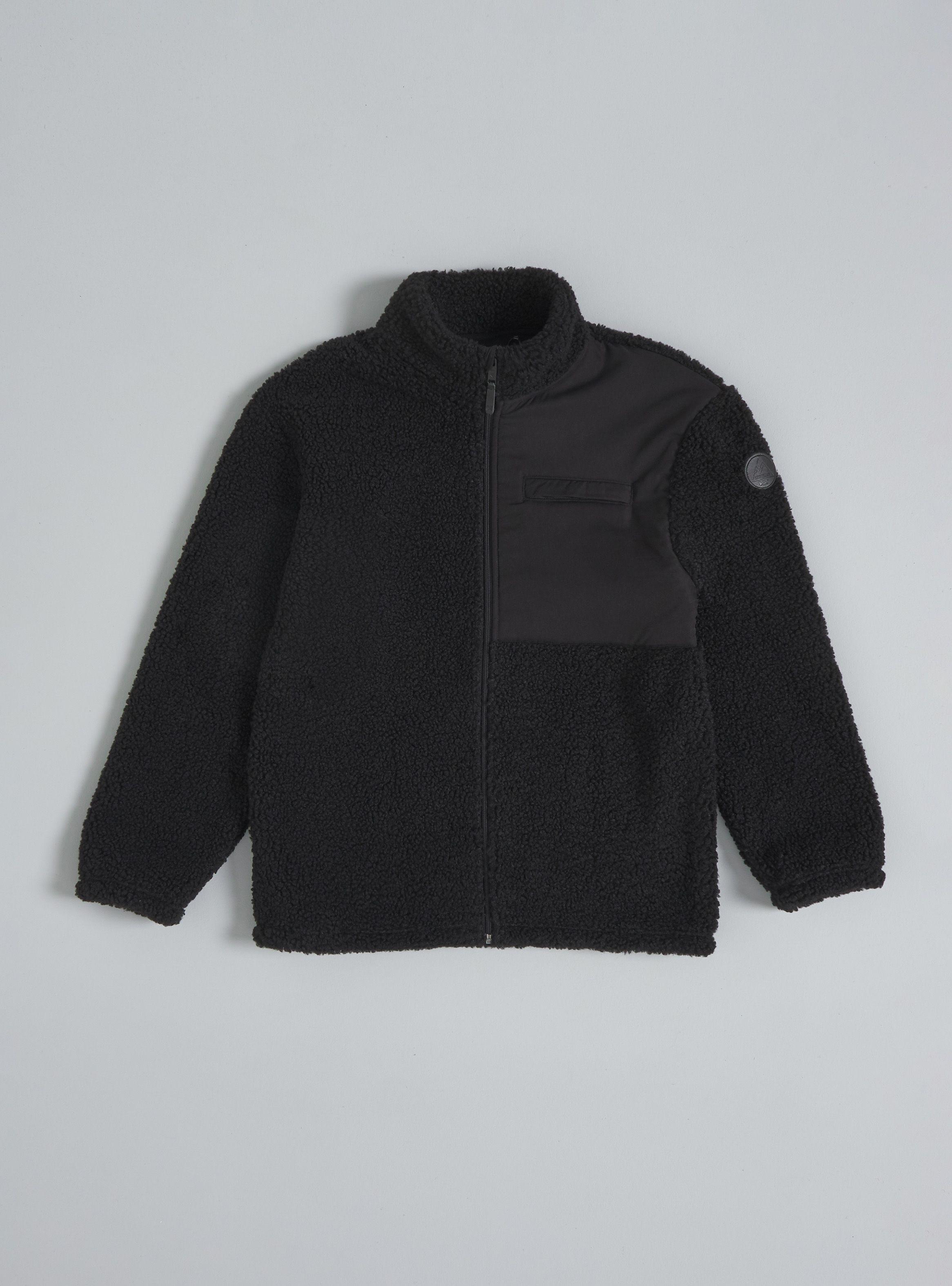 Polar Liso con Aplicación De Nailon y Bolsillo-2