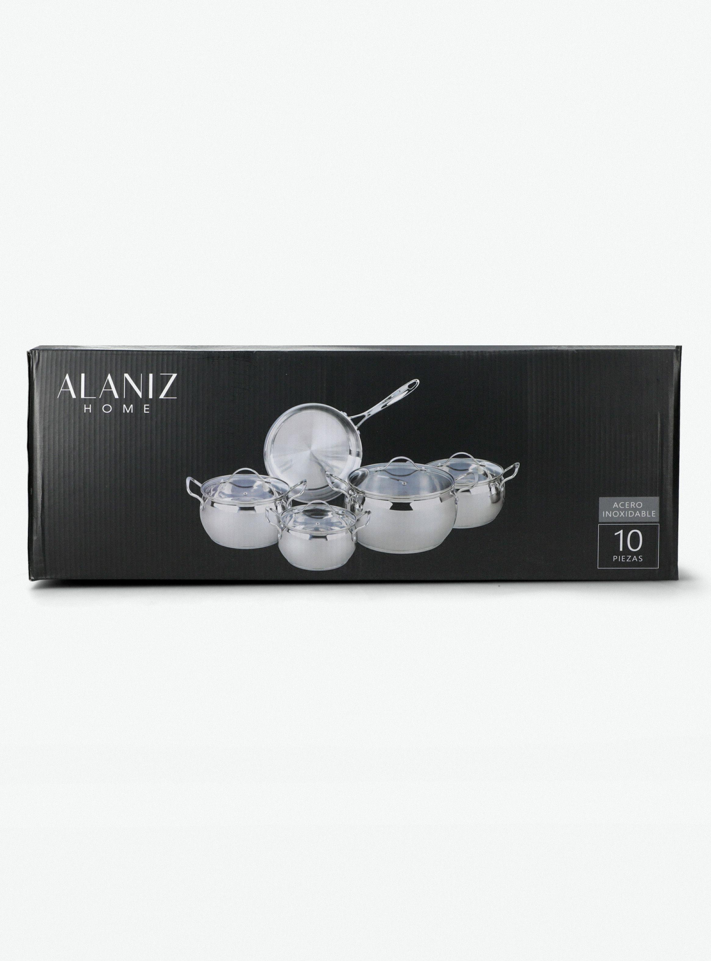 Batería de Cocina 10 Piezas Acero-7