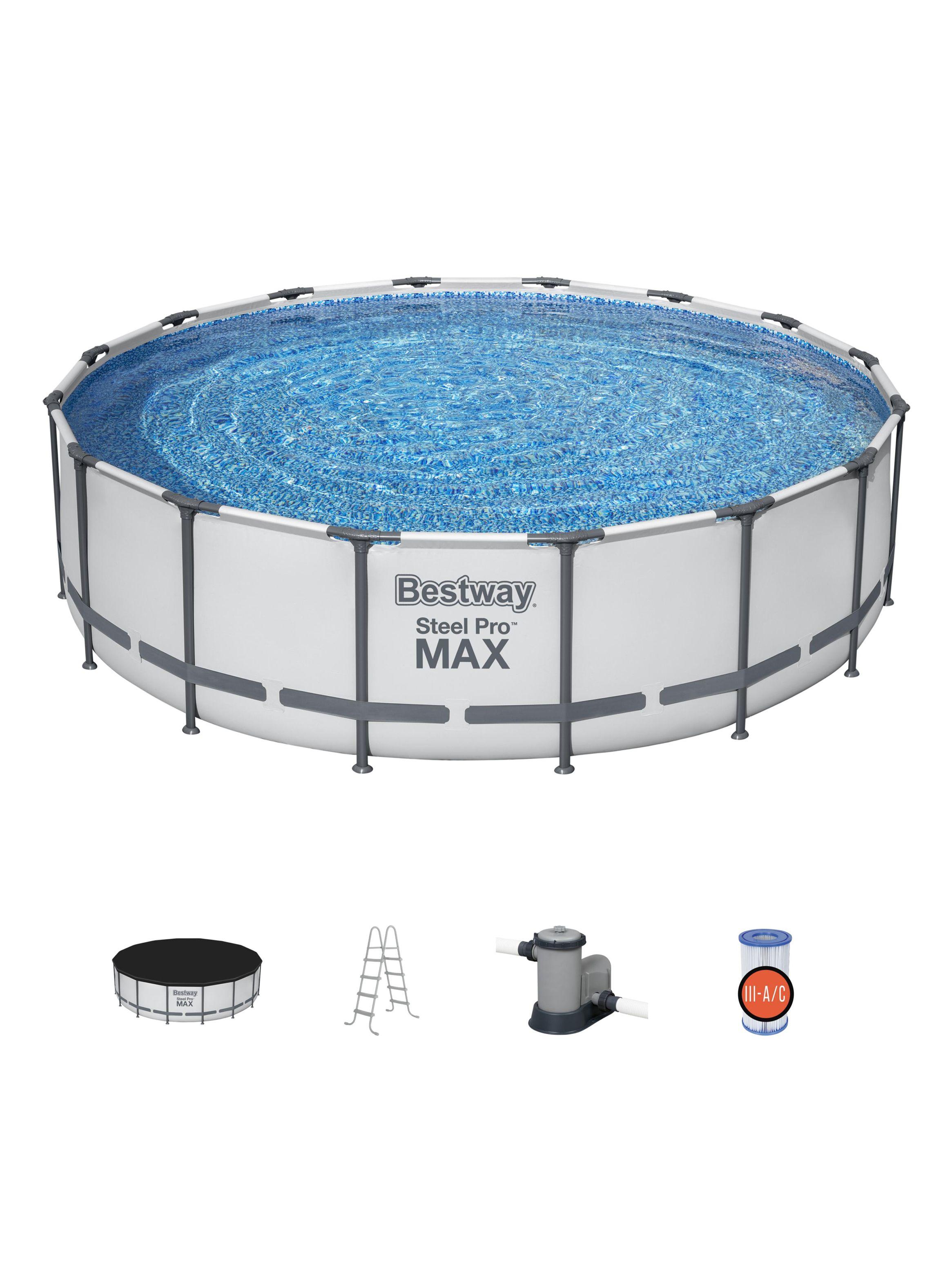 Piscina Estructural Steel Pro MAX 1.22 x 4.88 m-0