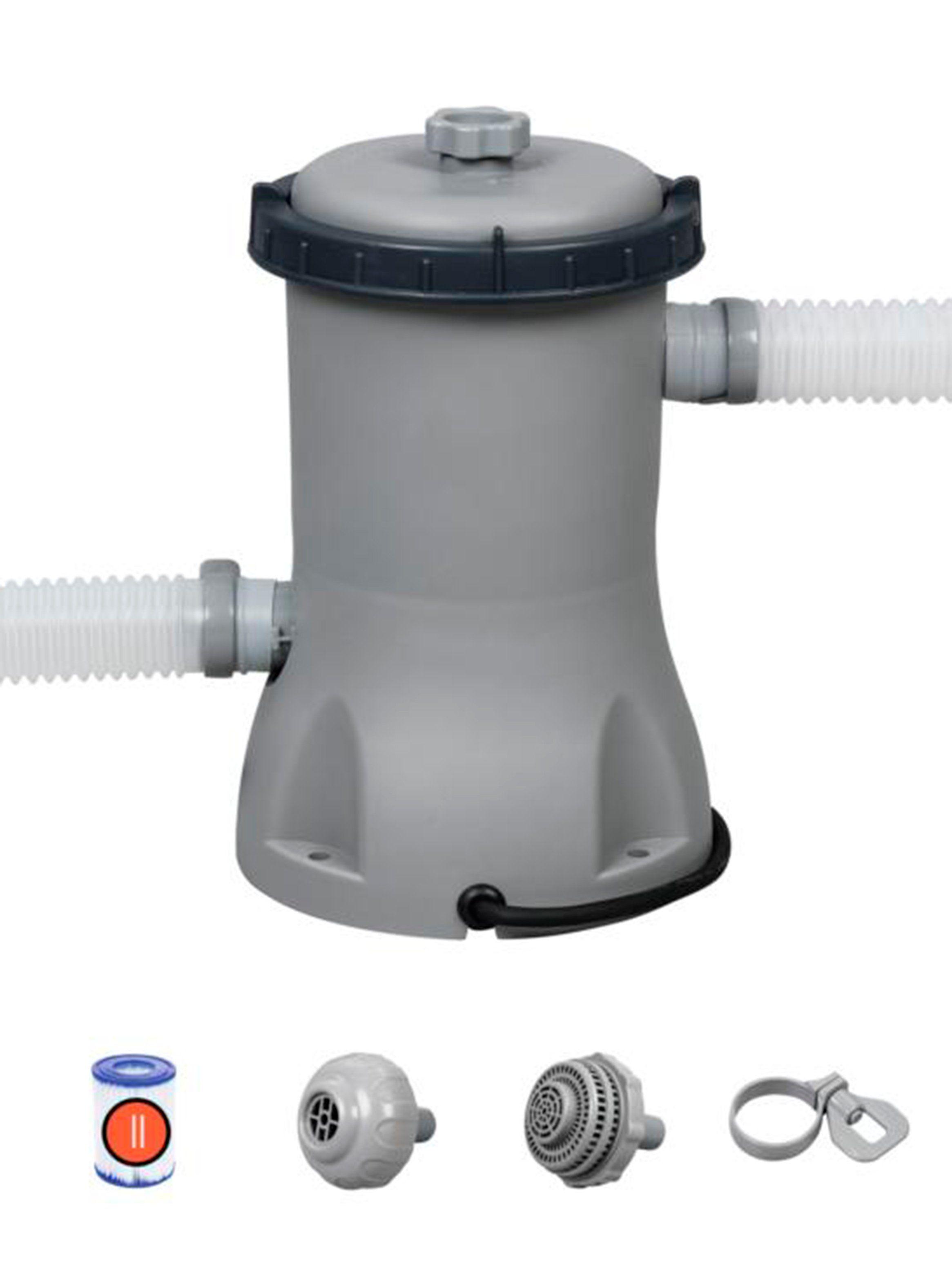 Filtro de Agua para Piscina 530GL Gris-0