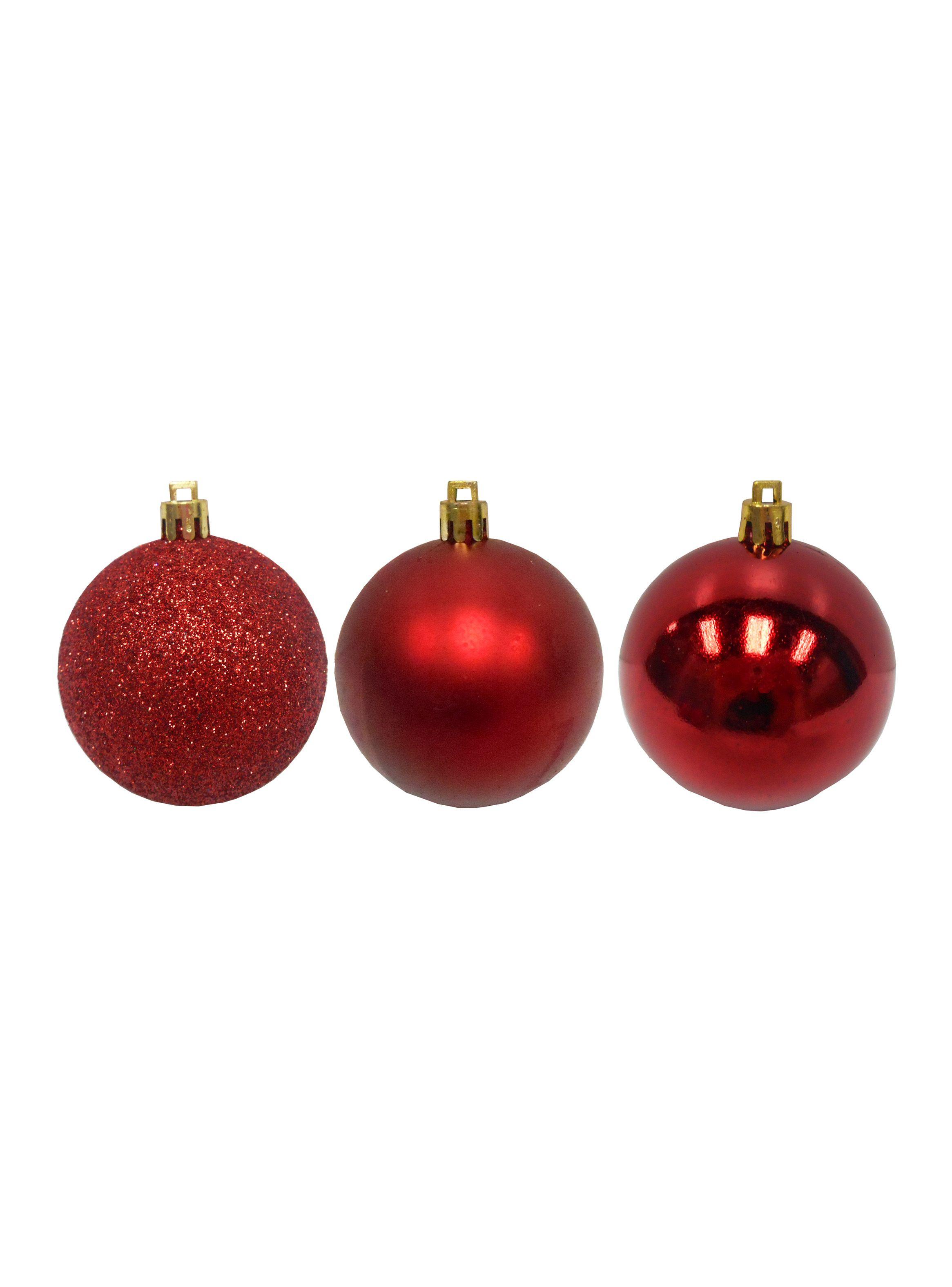 Set 16 Esferas Navidad Rojas 4 cm-1