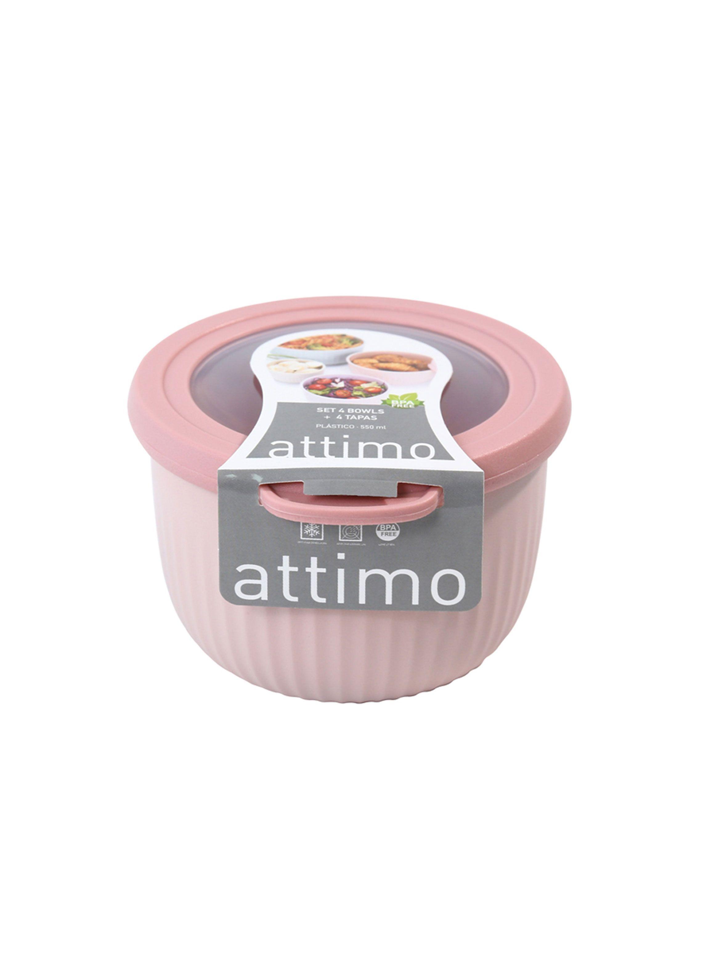 Set 4 Bowls con tapa L 550 ml + 1150 ml + 2100 ml + 3400 ml-9