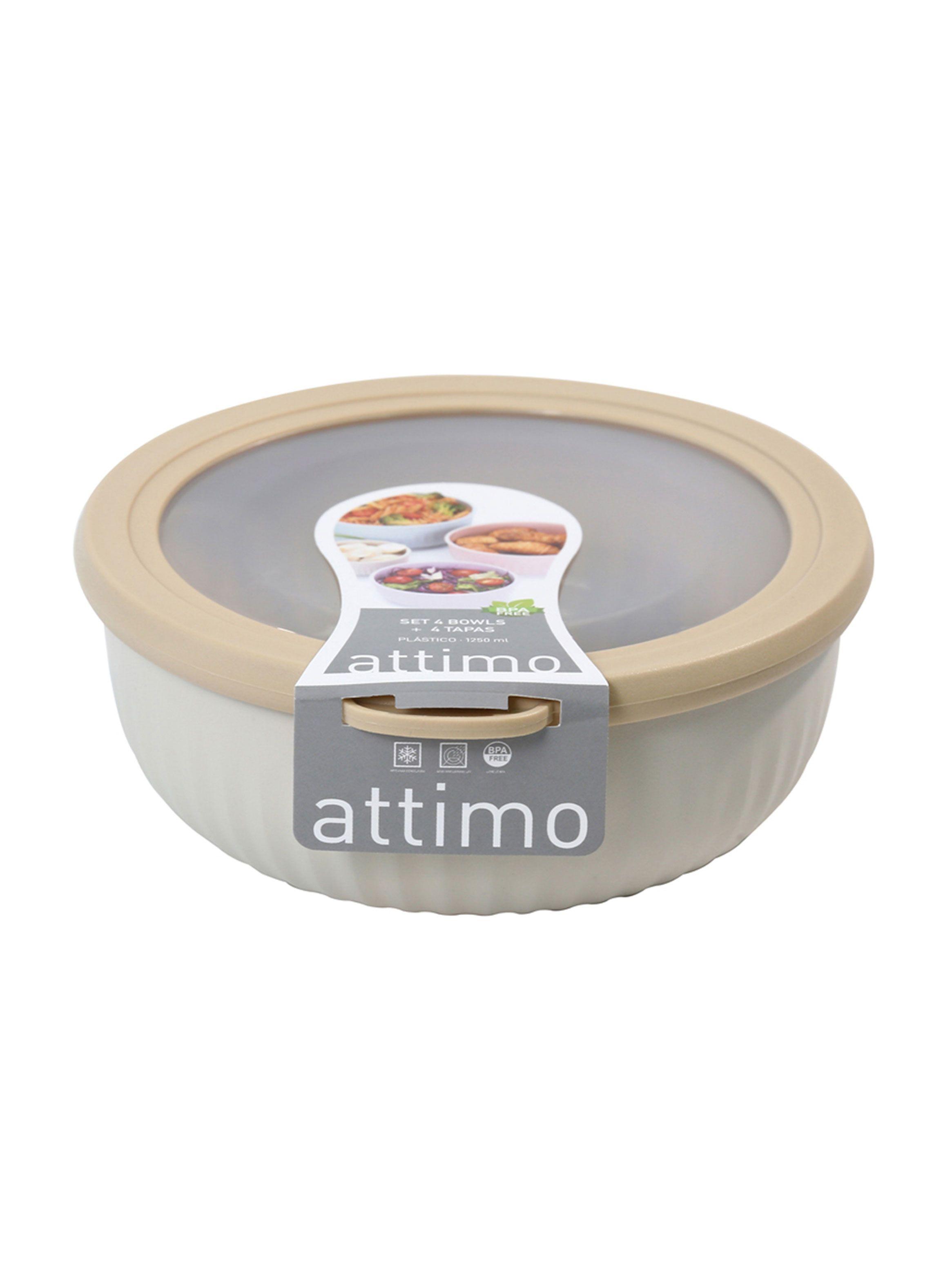 Set 4 Bowls con tapa M 360 ml + 730 ml + 1250 ml + 2200 ml-5