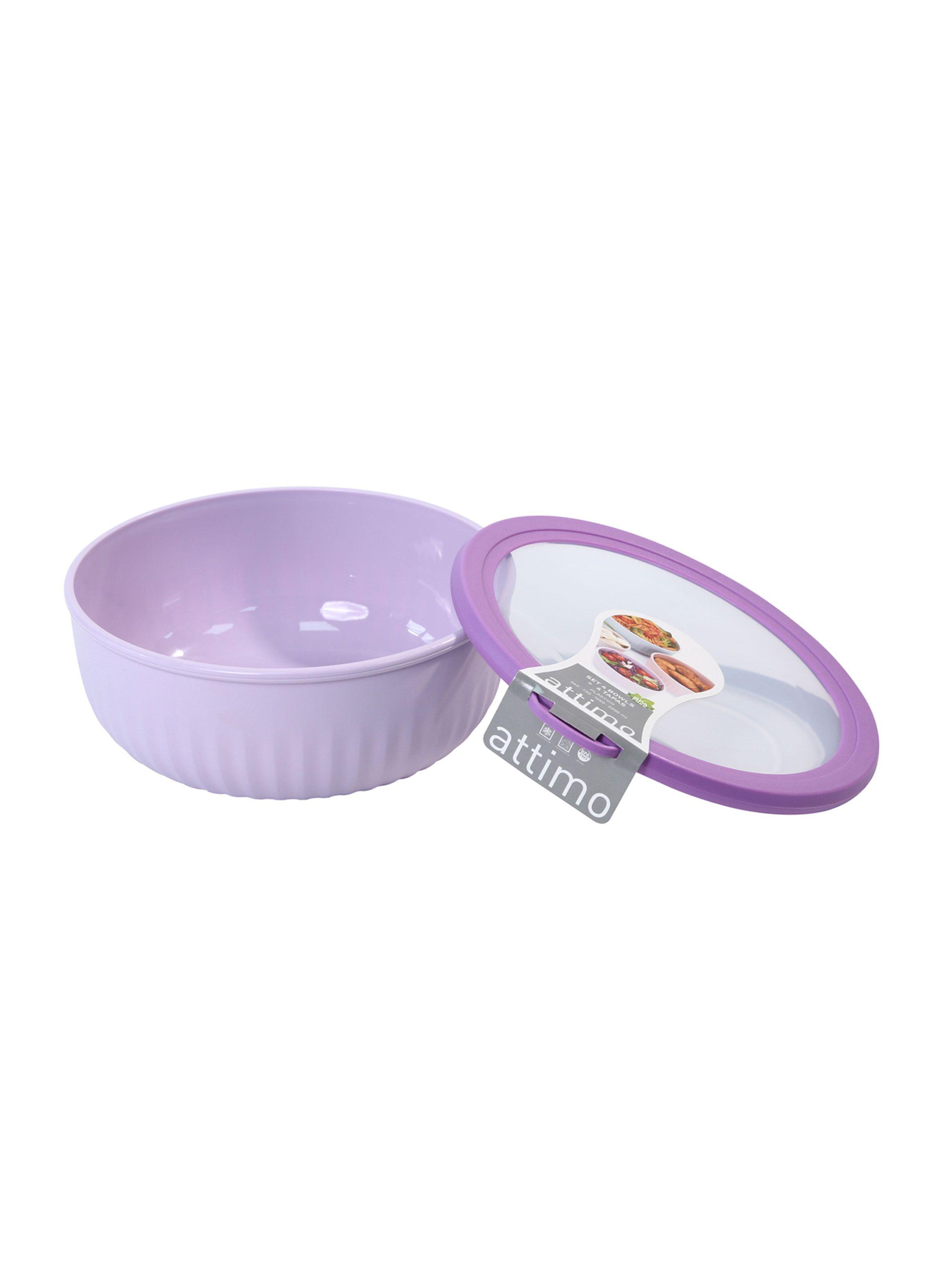 Set 4 Bowls con tapa M 360 ml + 730 ml + 1250 ml + 2200 ml-4