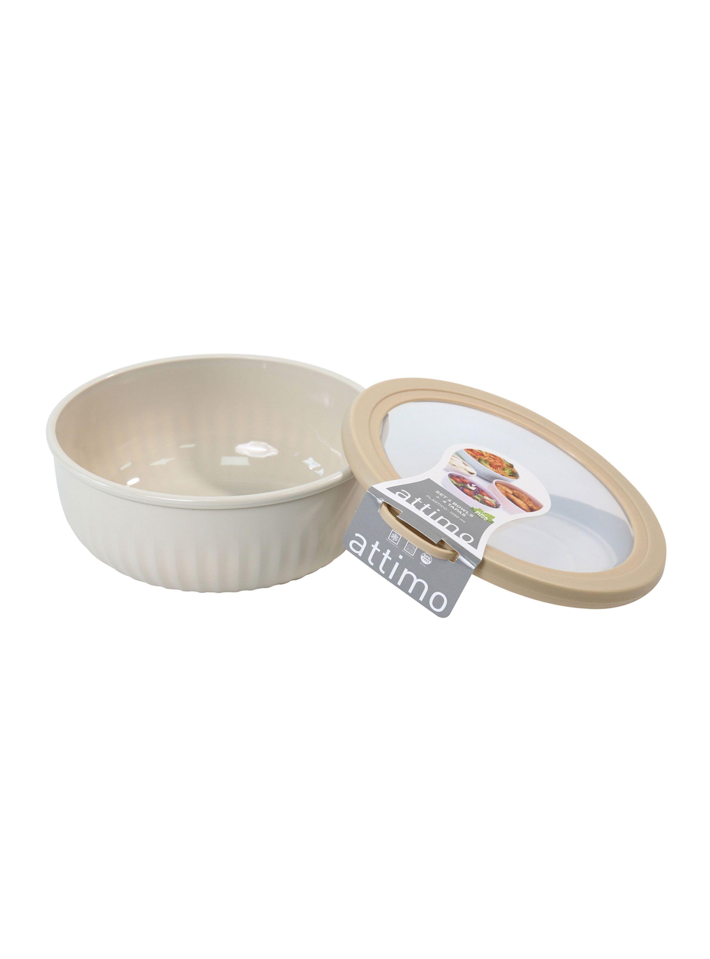 Set 4 Bowls con tapa M 360 ml + 730 ml + 1250 ml + 2200 ml-6