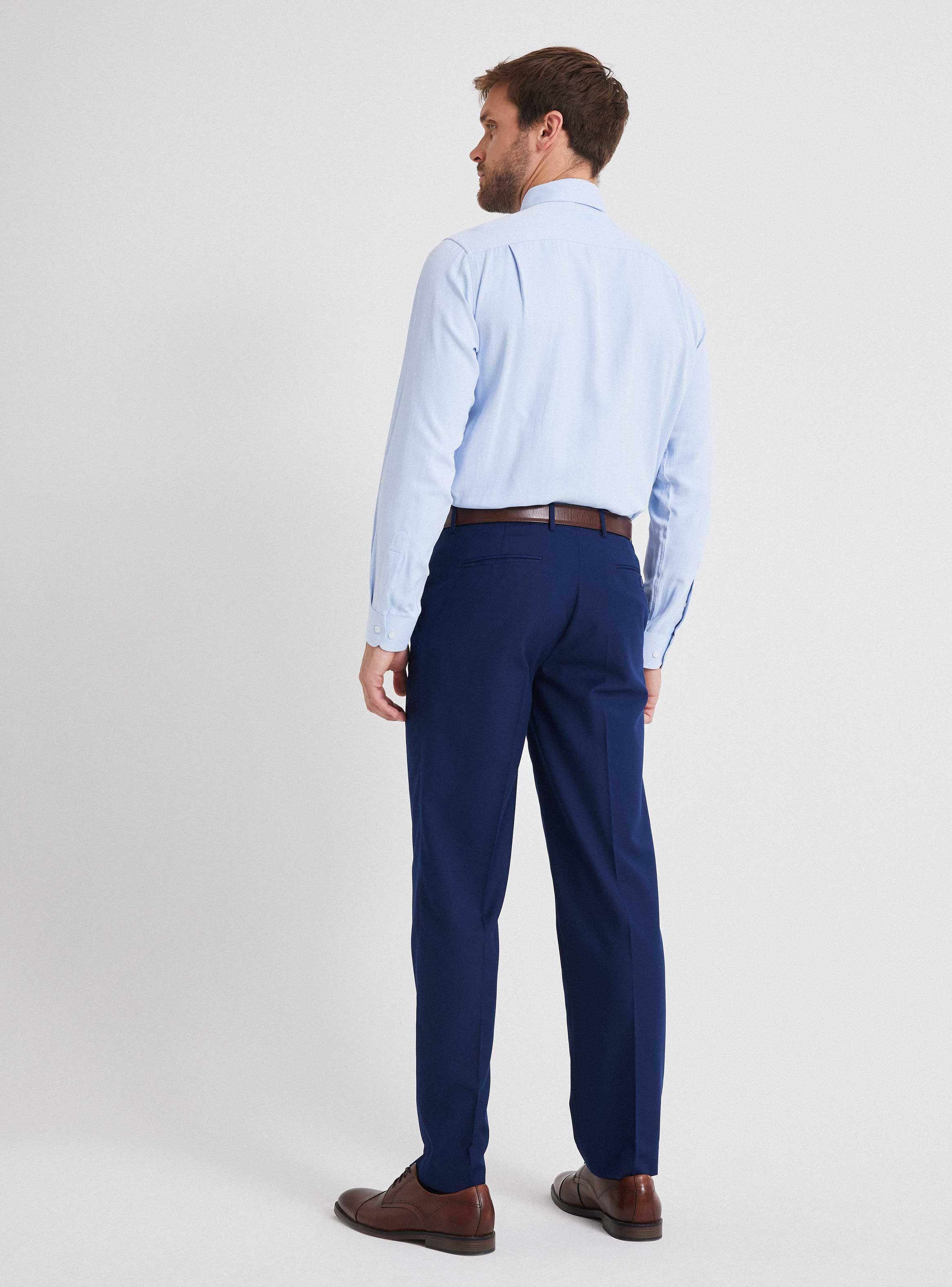 Camisa de Vestir Semi Slim Texturada Espigas de Johnson Classic