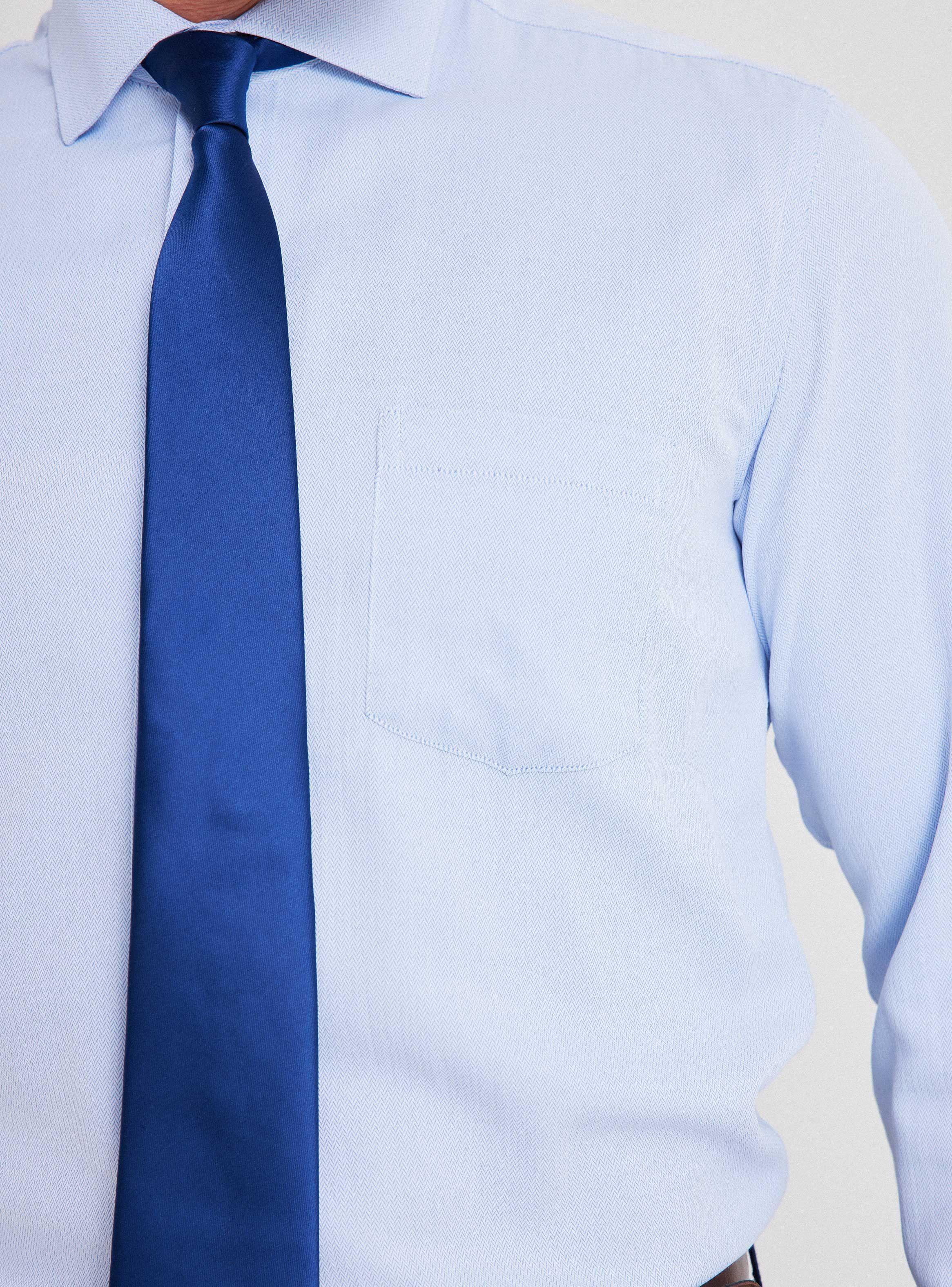 Camisa de Vestir Semi Slim Texturada Espigas de Johnson Classic