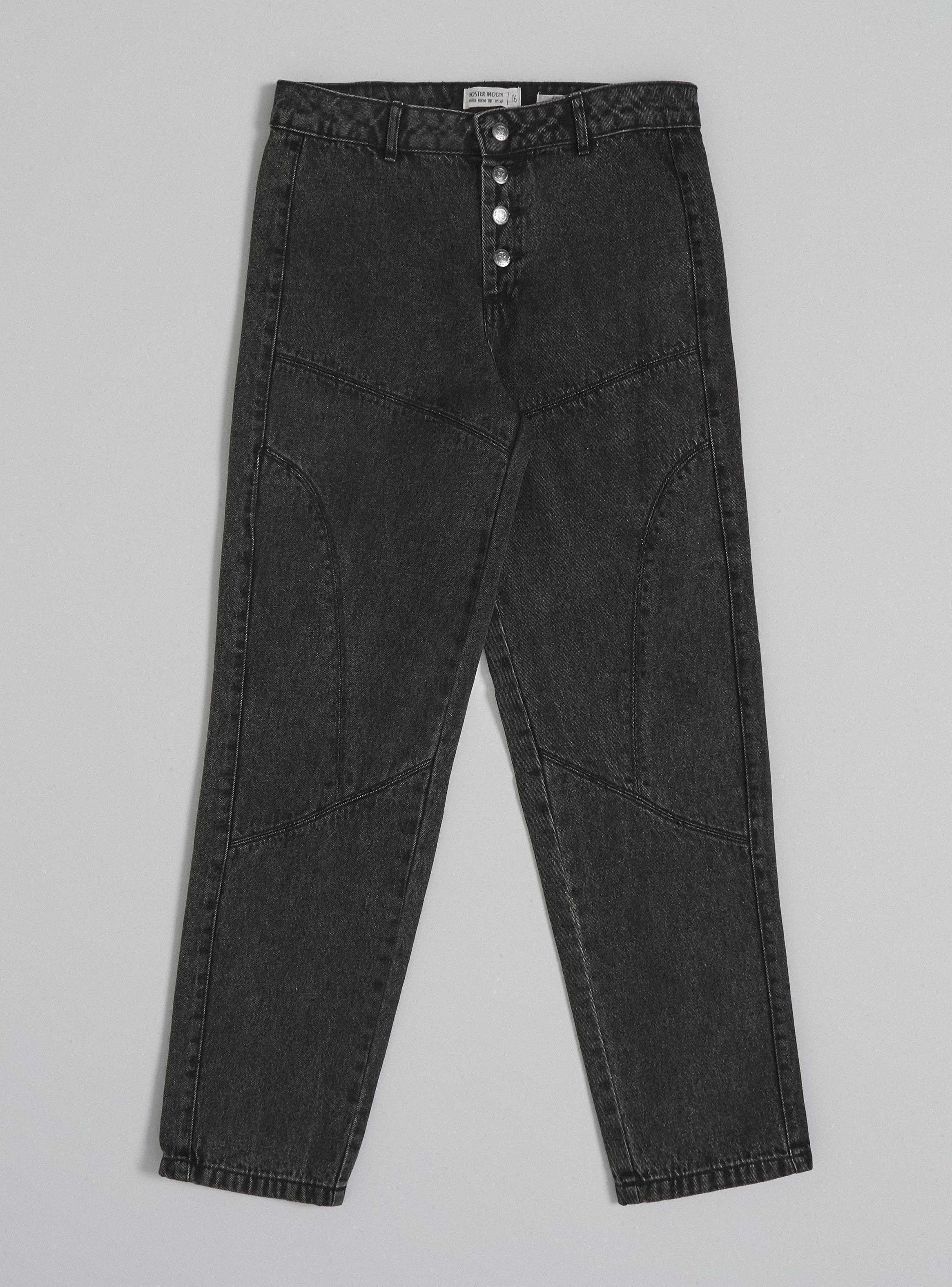 Jeans con Cortes y Cuatro Botones-2