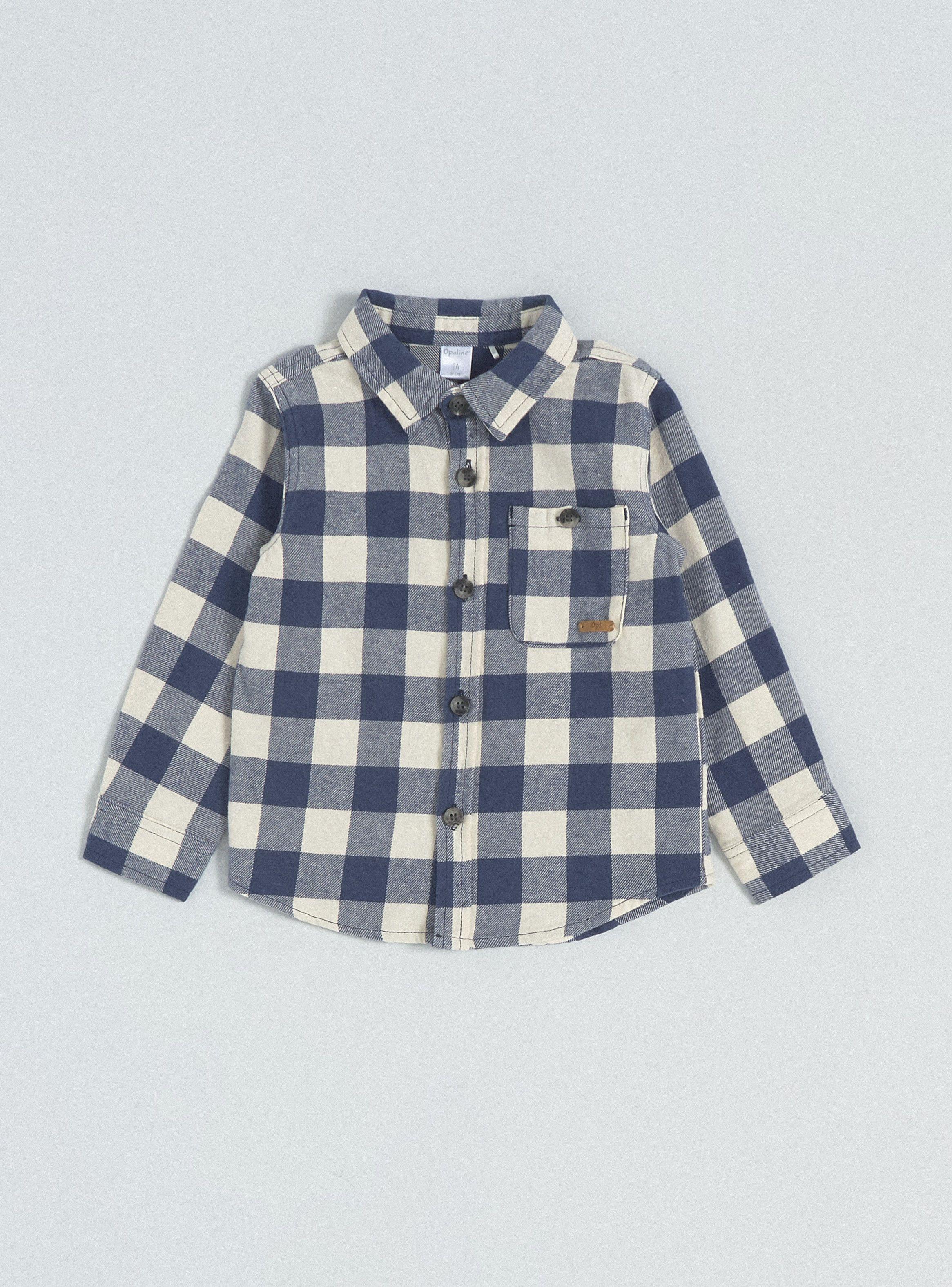Camisa De Vestir Cuadrillé Bebé-2