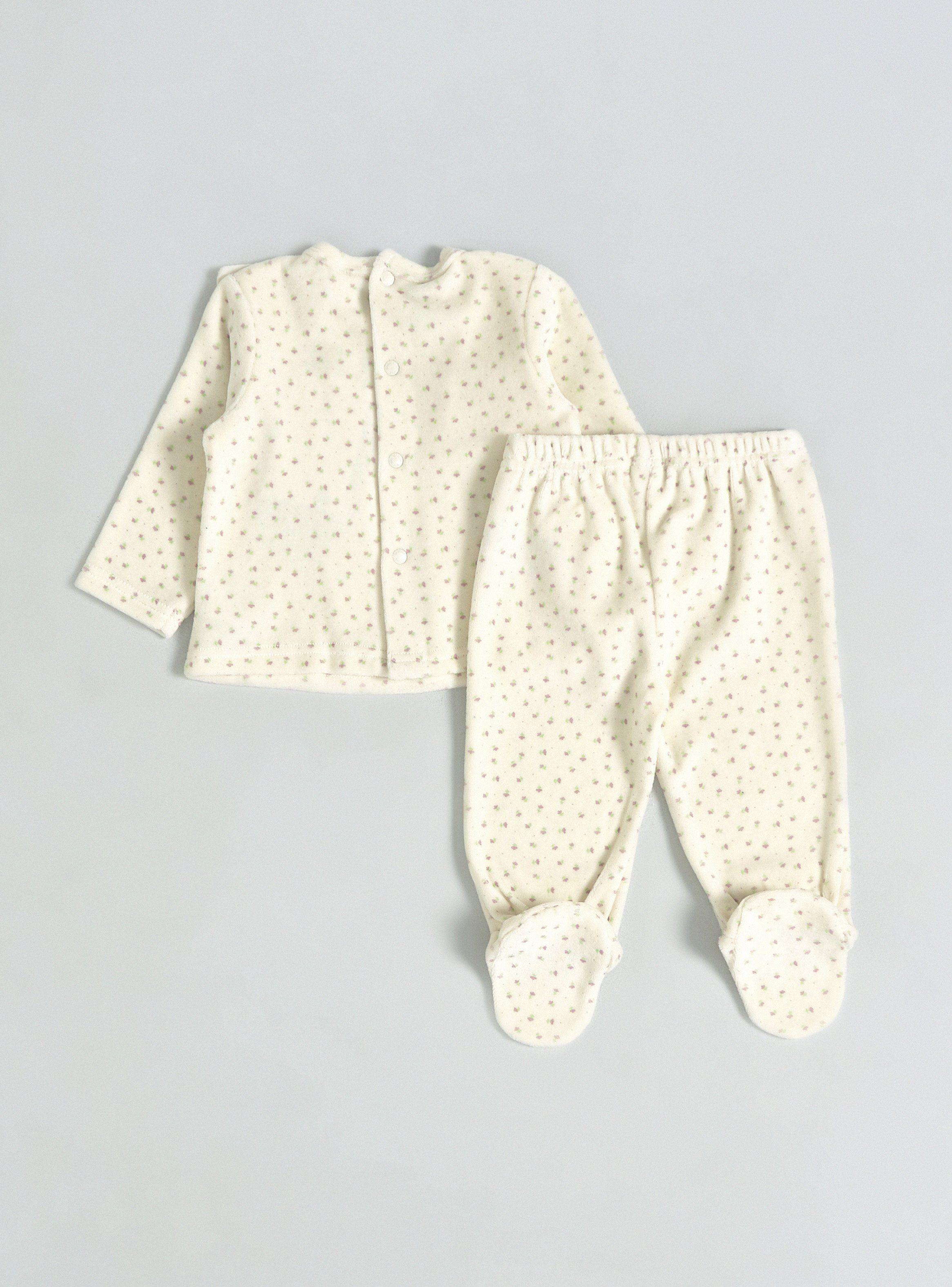 Conjunto Algodón Diseño con Flores-1