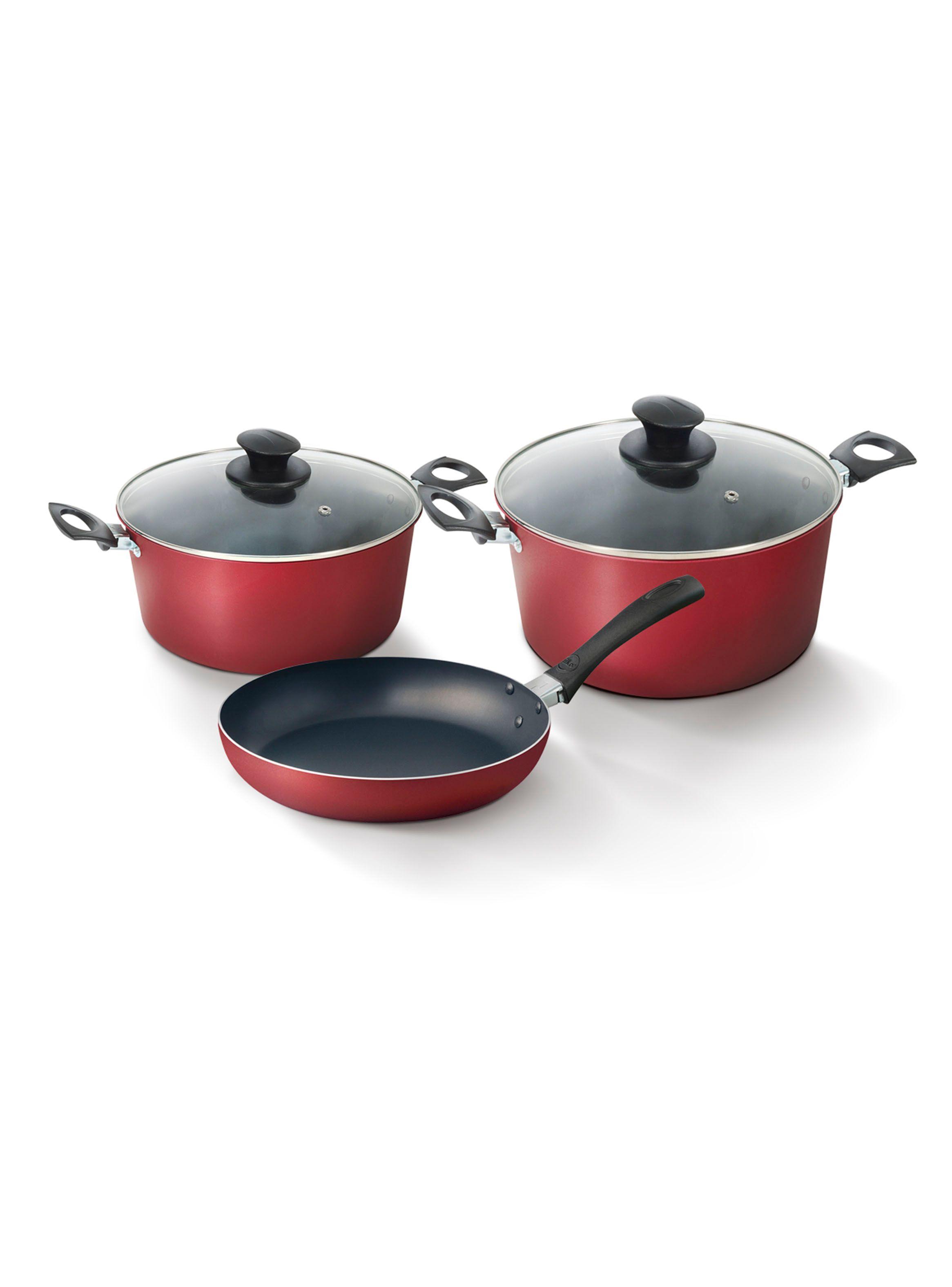 Batería de Cocina Just Cook 5 Piezas Burdeo-0