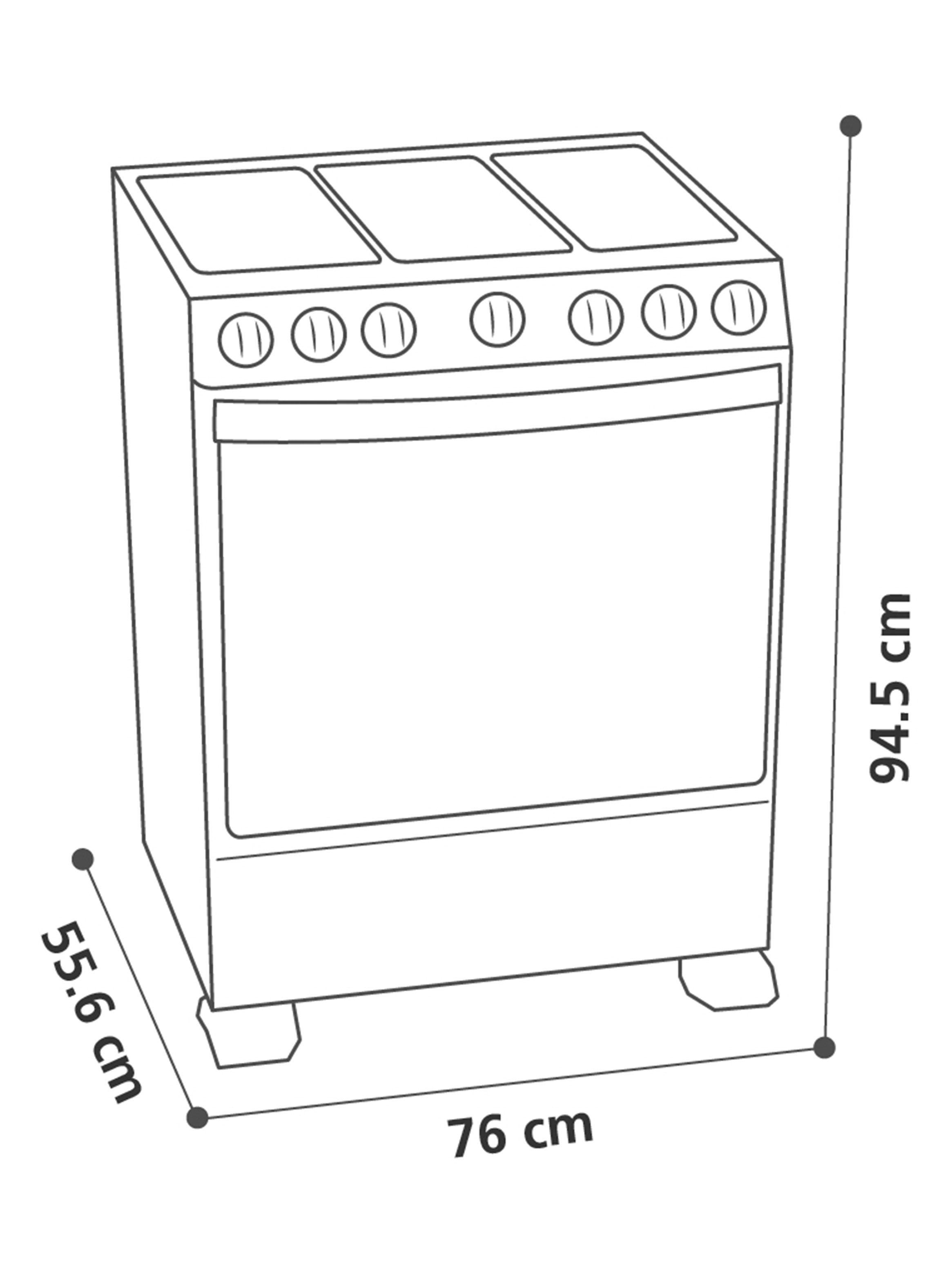 Cocina a Gas Mabe Andes 76hgo 6 Quemadores-2