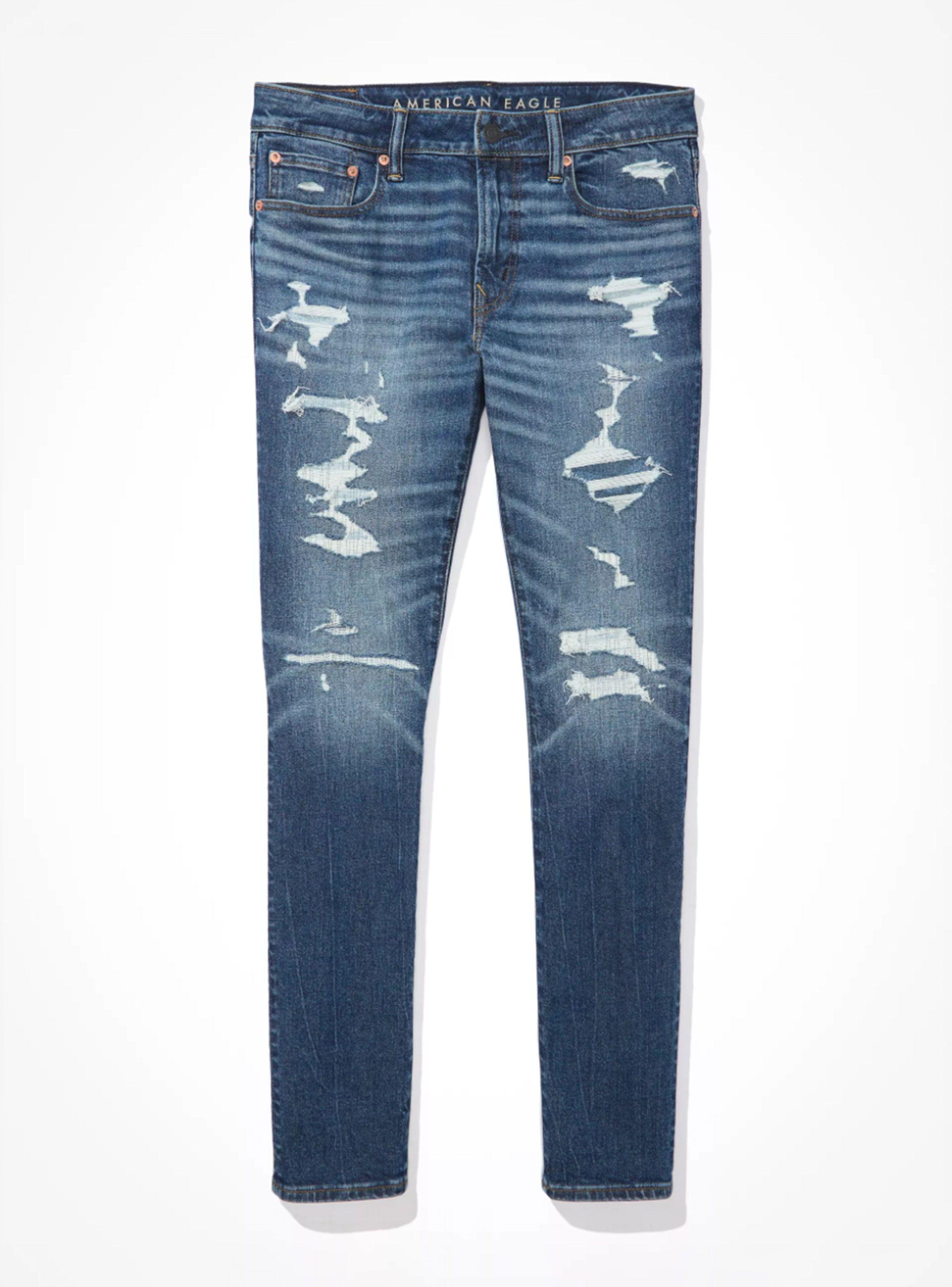 Jeans AirFlex+ Skinny Jean Ultrasuave con Parches-2