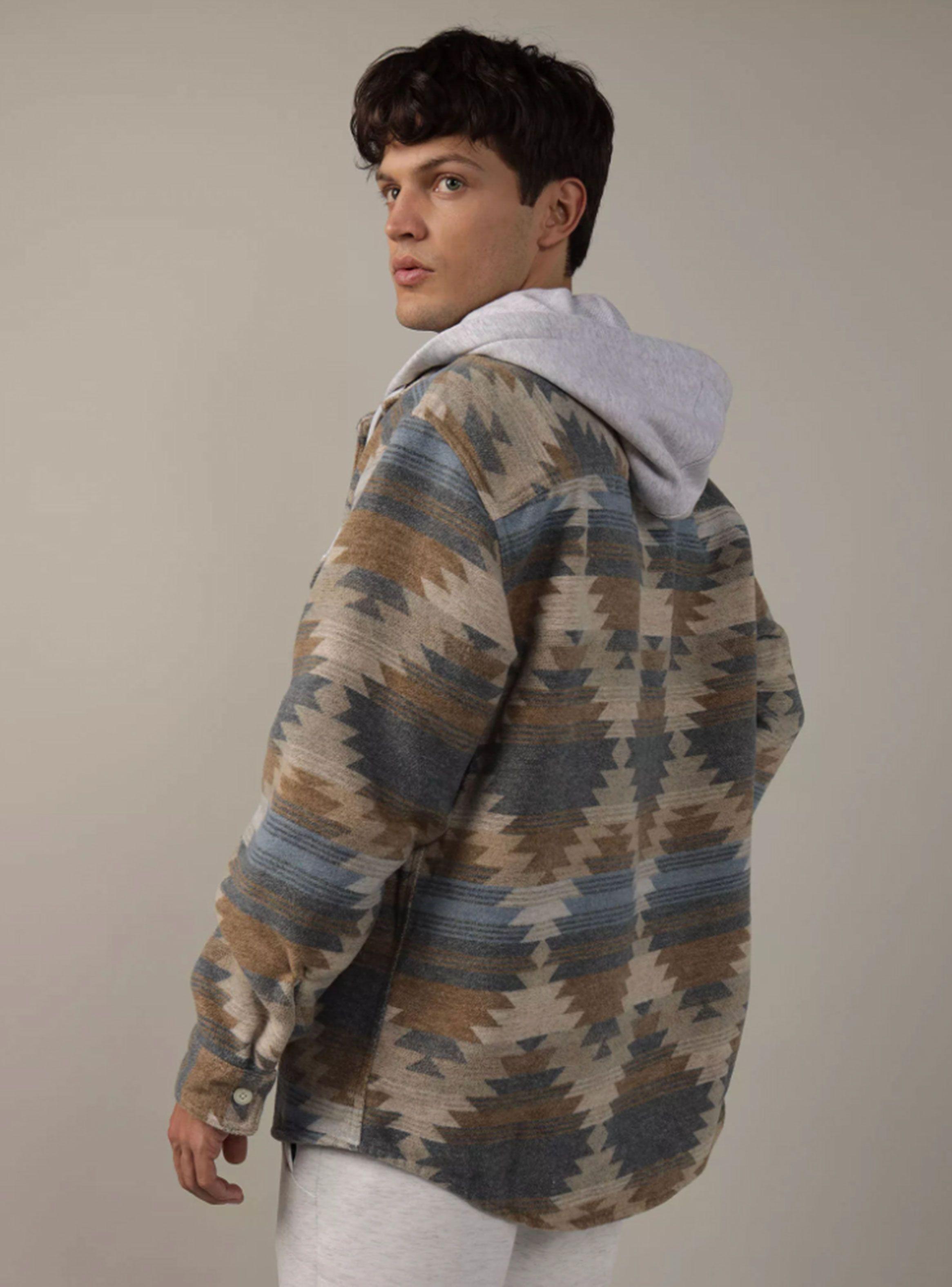 Sobrecamisa Super Soft Hooded Flannel Etnica-1