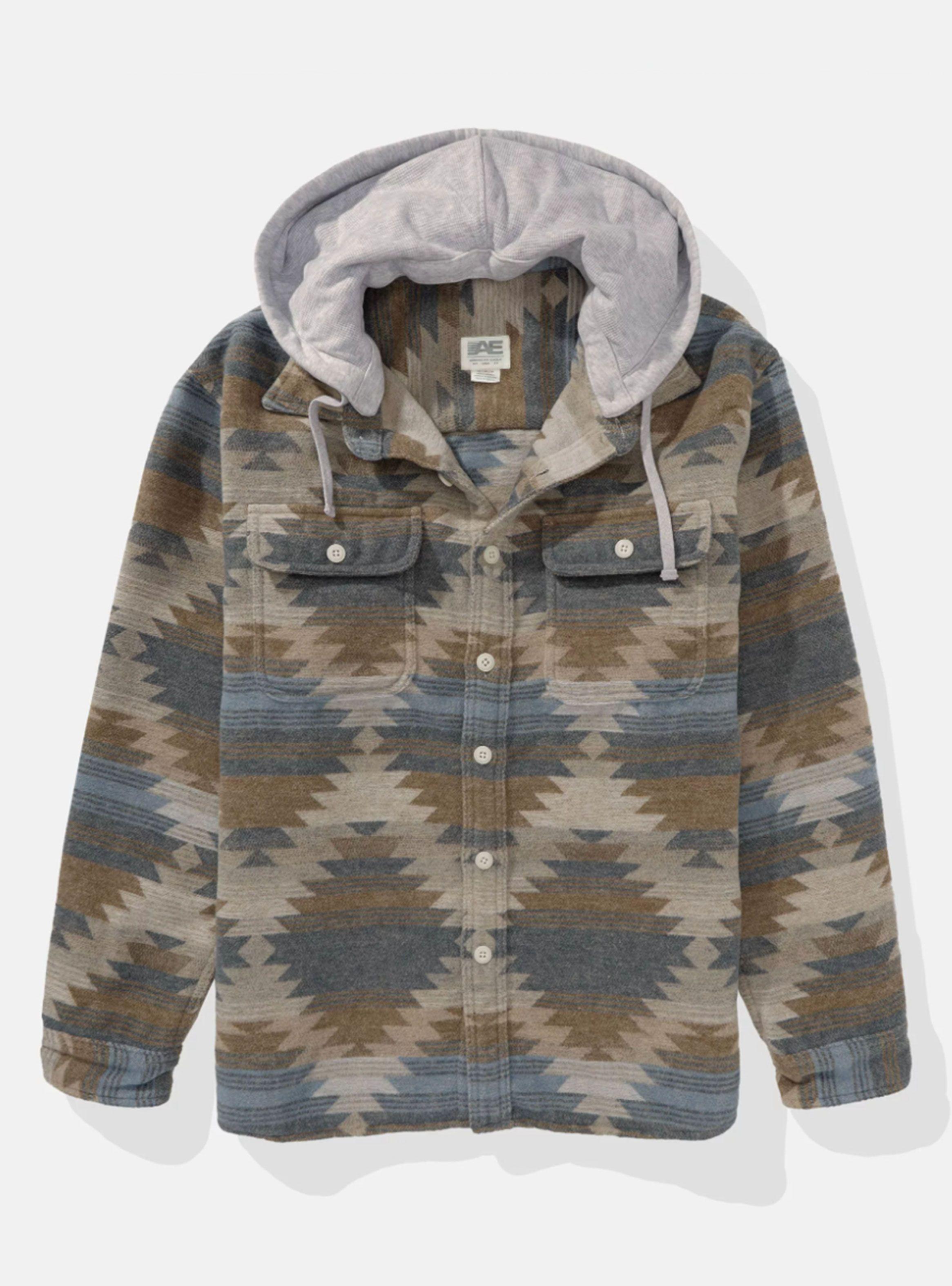 Sobrecamisa Super Soft Hooded Flannel Etnica-0