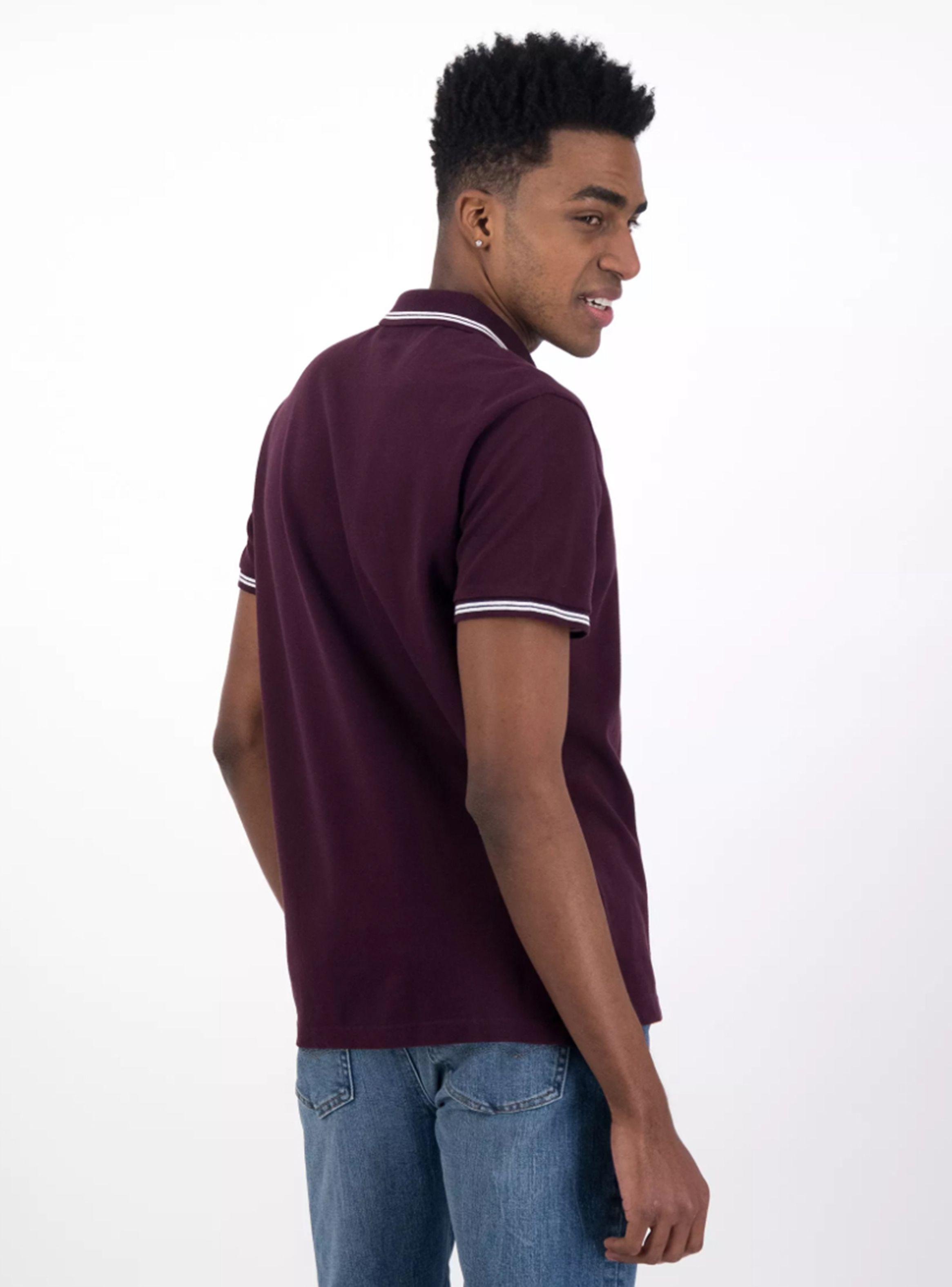 Polera Polo de Piqué Flex con Ribete-1