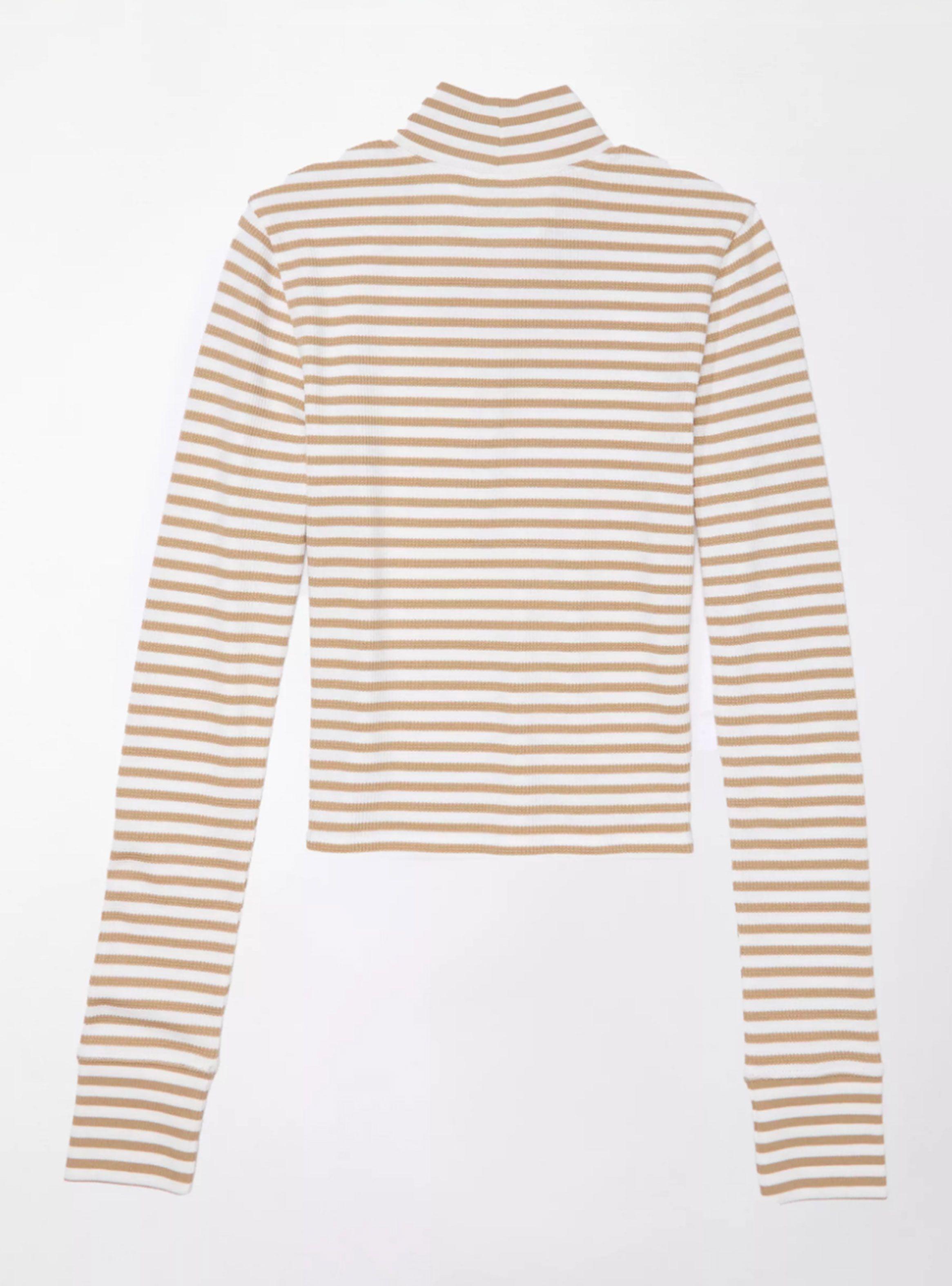 Polera Baby Corta De Manga Larga Con Cuello Alto-3