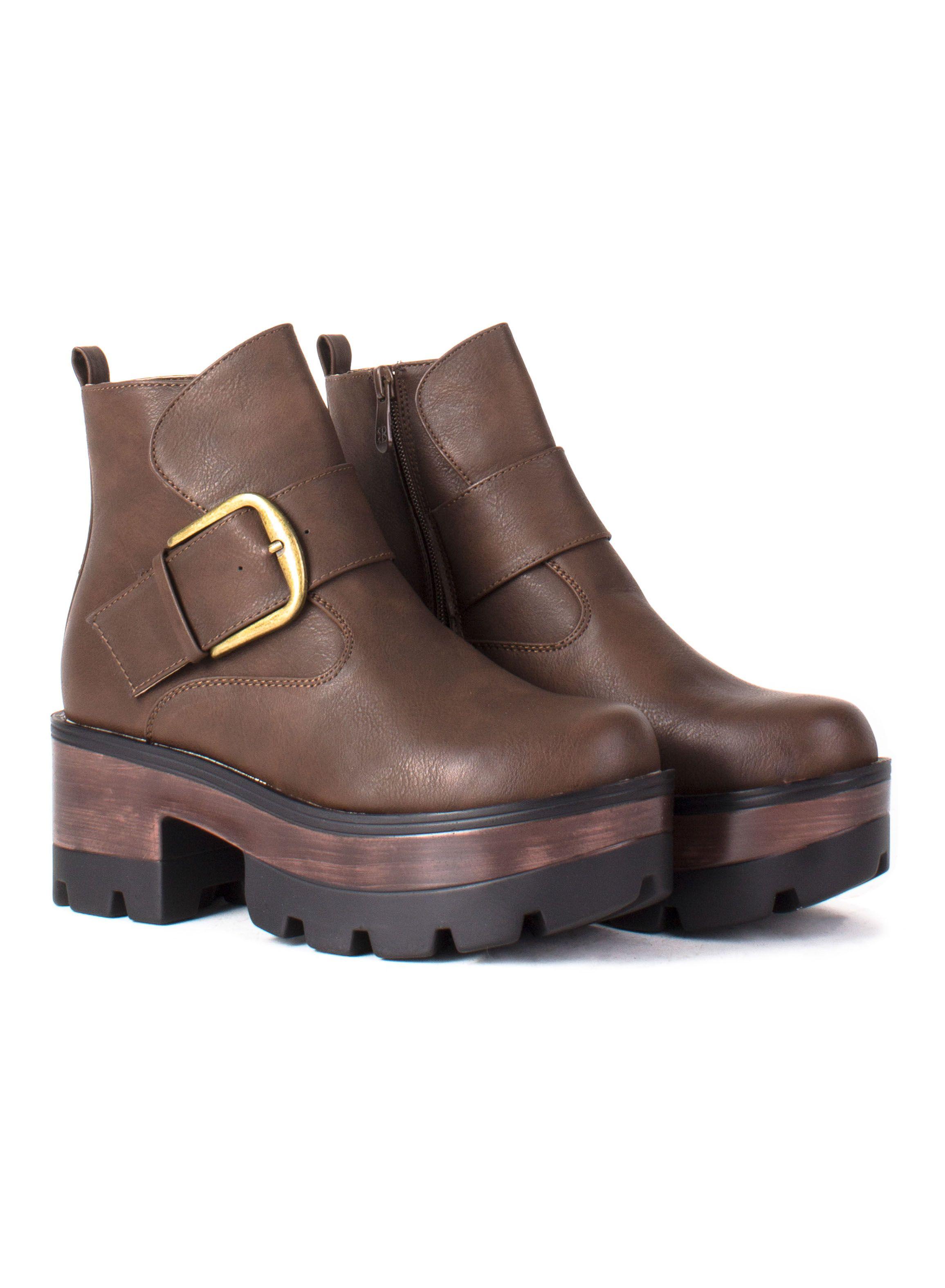 Botín New Walk Mujer Cierre Plataforma-1