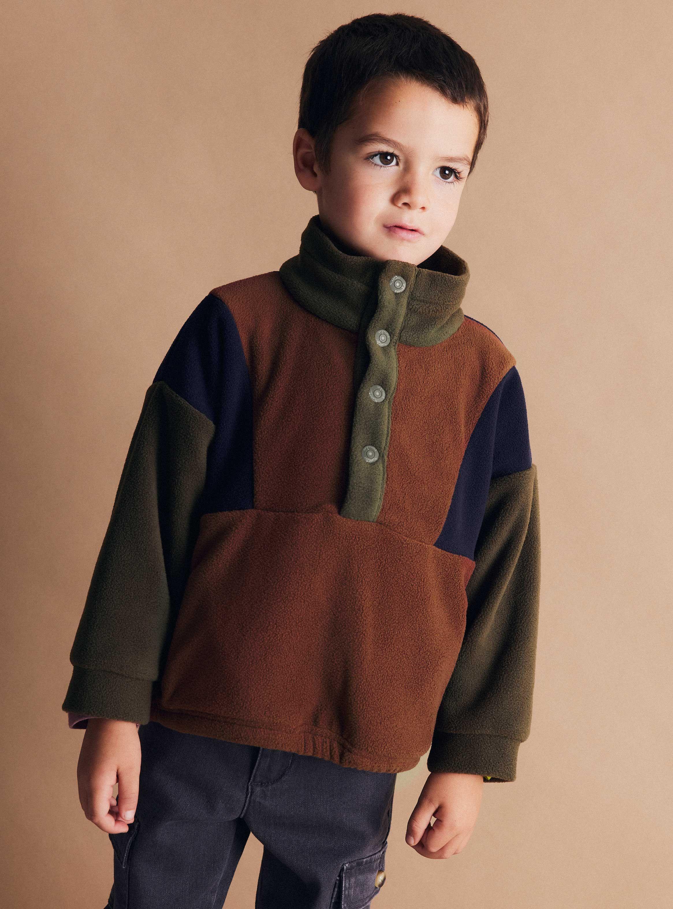 Chaqueta Polar Color Block-1
