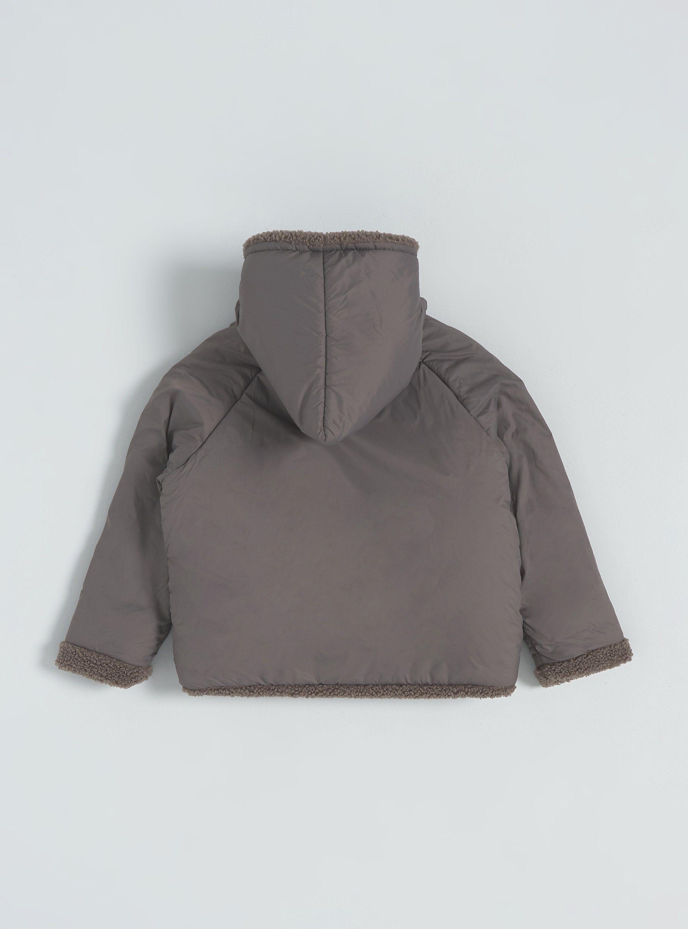 Parka Diseño con Cierre y Gorro-3