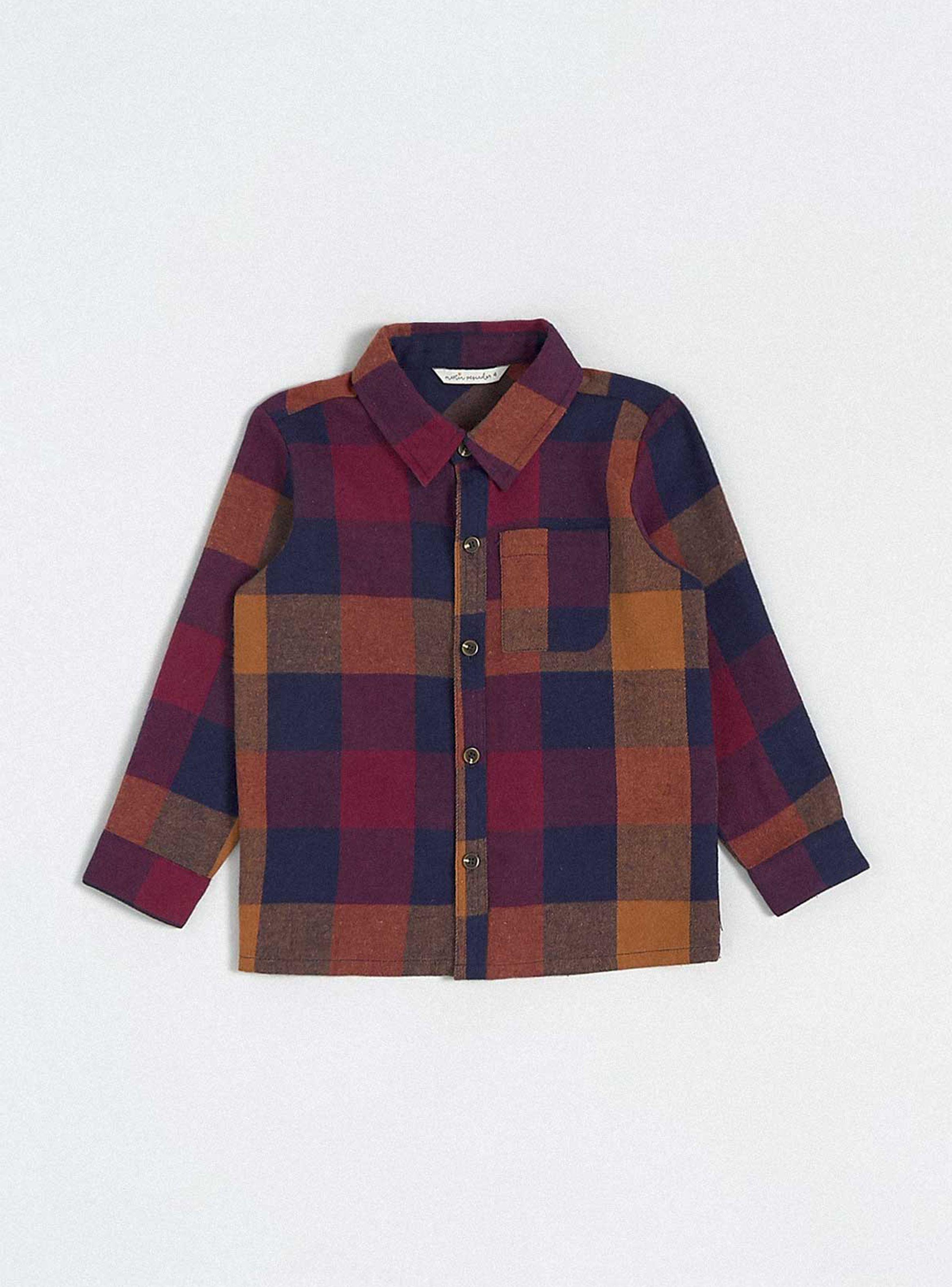 Camisa de Vestir Franela Colección Cuadrillé-0
