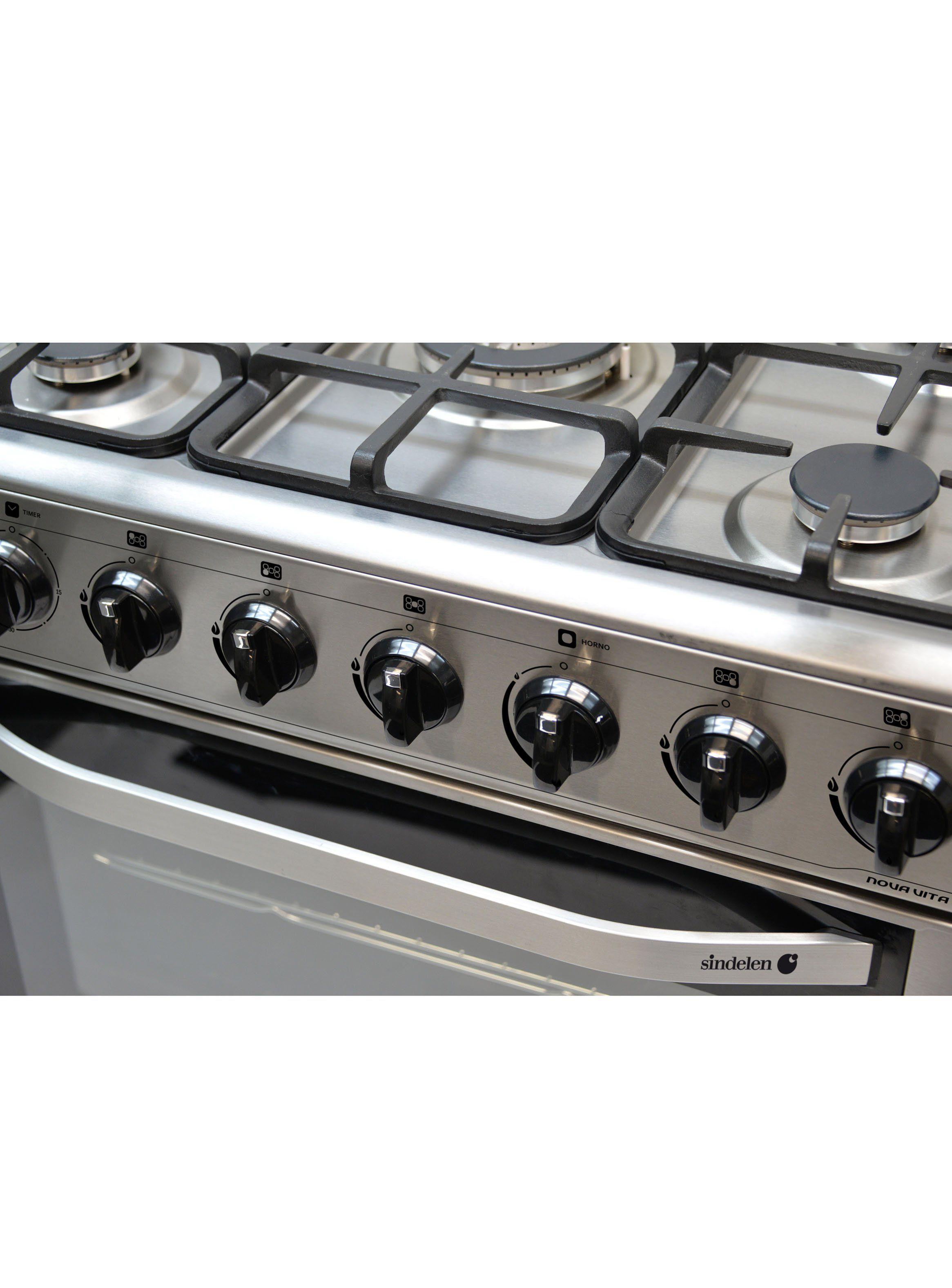 Cocina Sindelen a Gas Nova Vita 5 Quemadores CH-8900IN-2