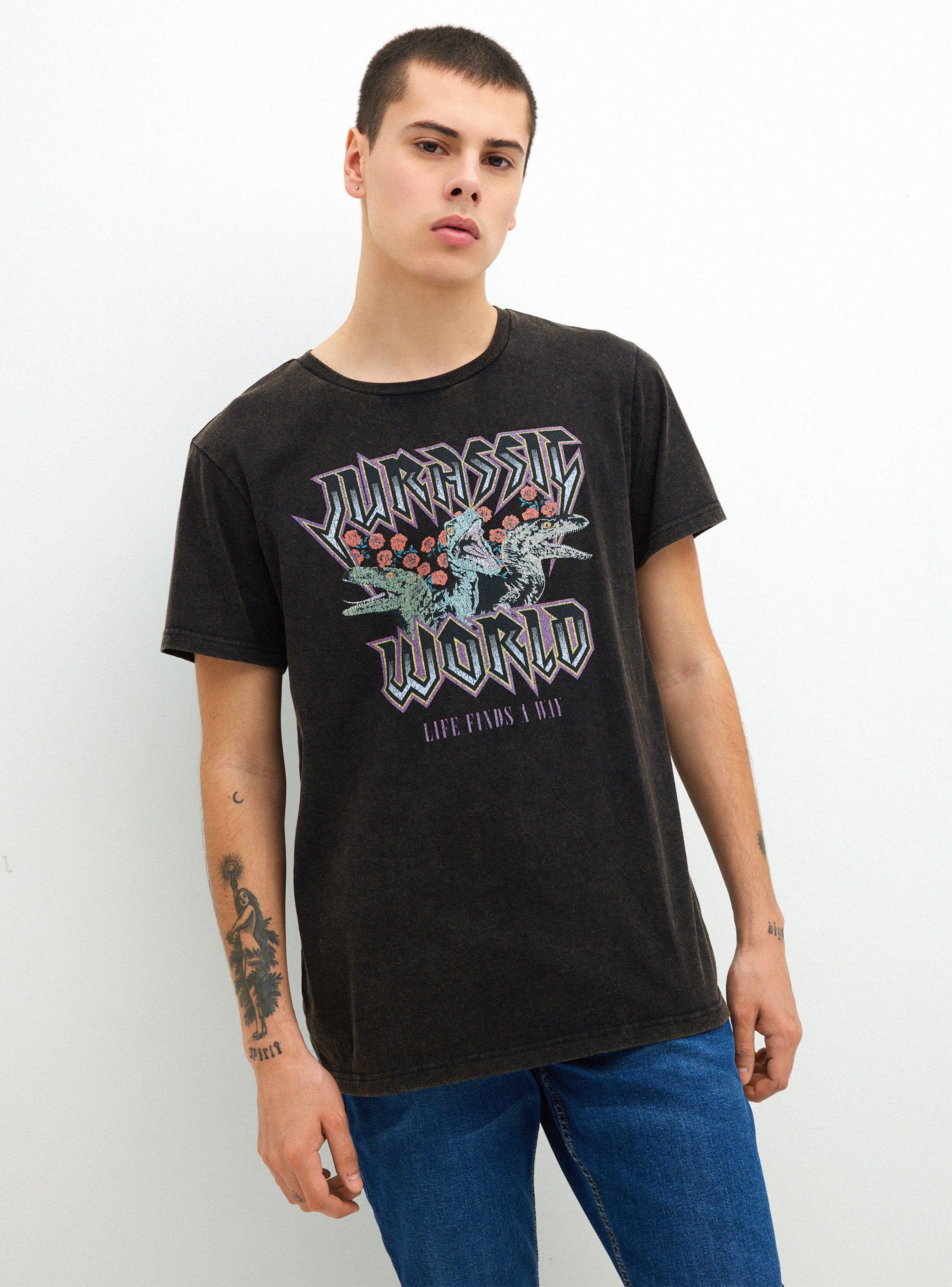 Polera Licencia Jurassic Flores-0
